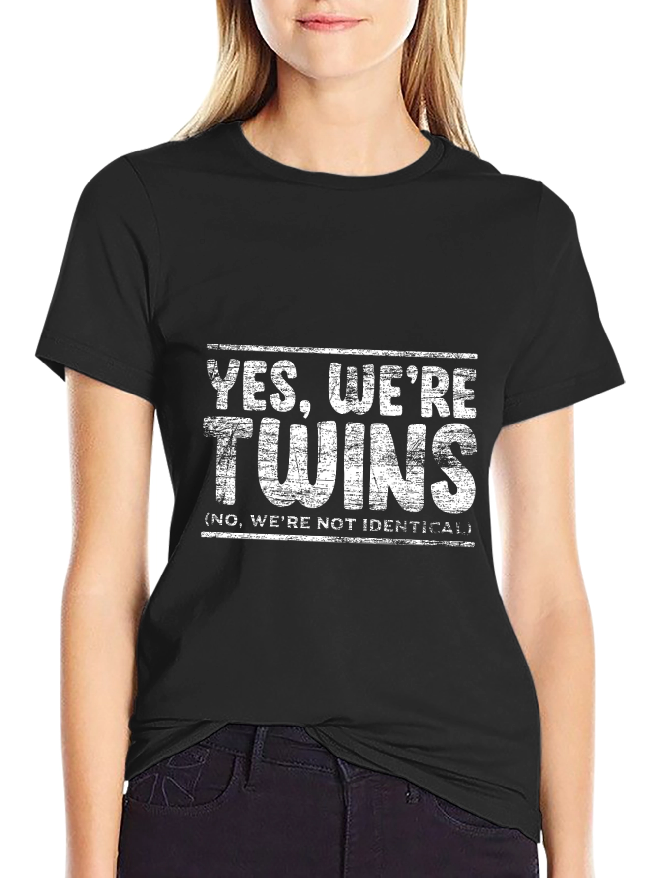 Yes Were Twins Graphic T-Shirt