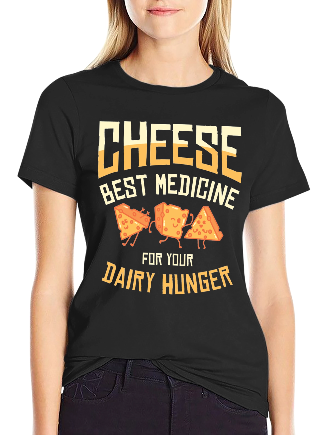 Cheese Best Medicine Humor T-Shirt