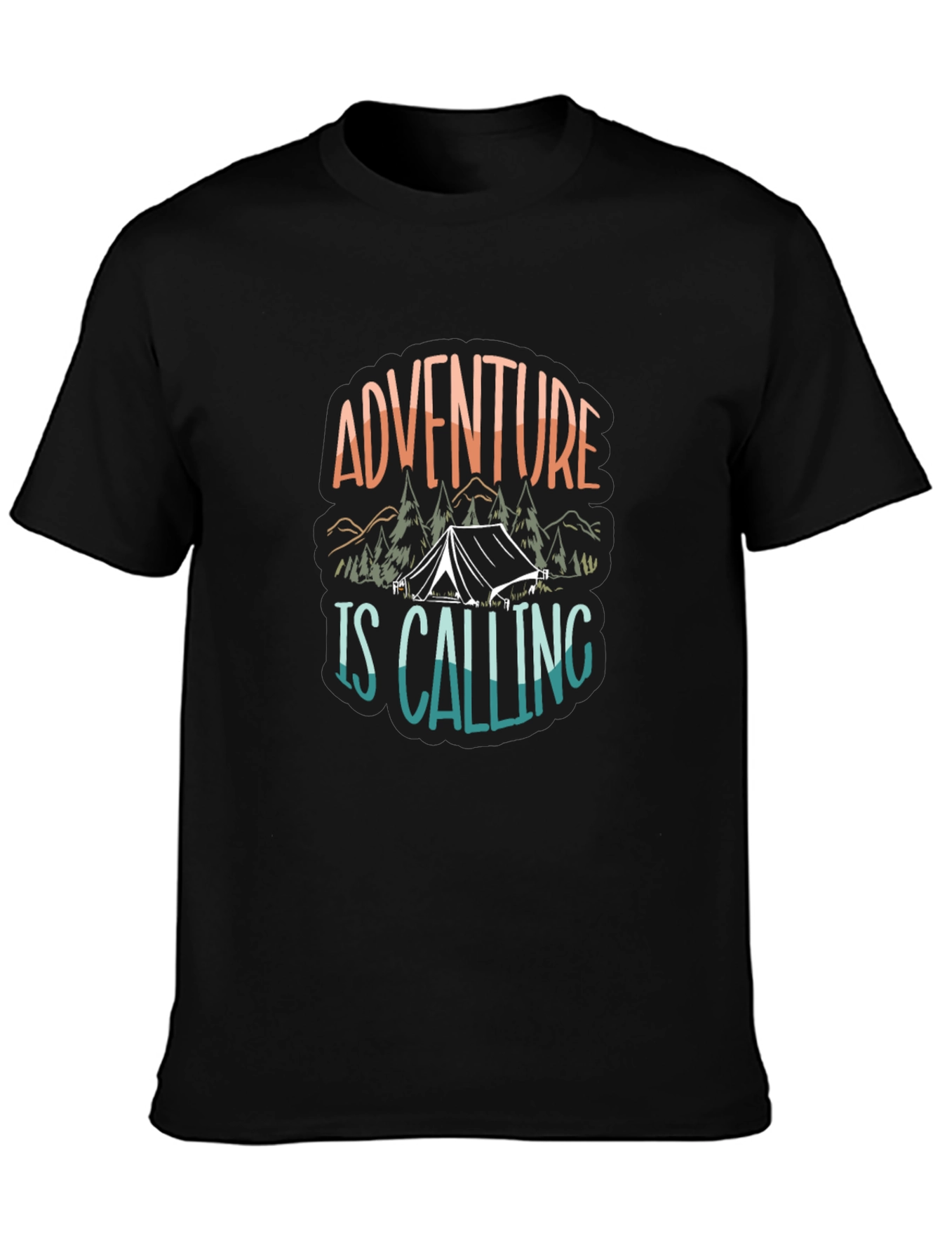 Adventure Is Calling Camping Graphic Tee