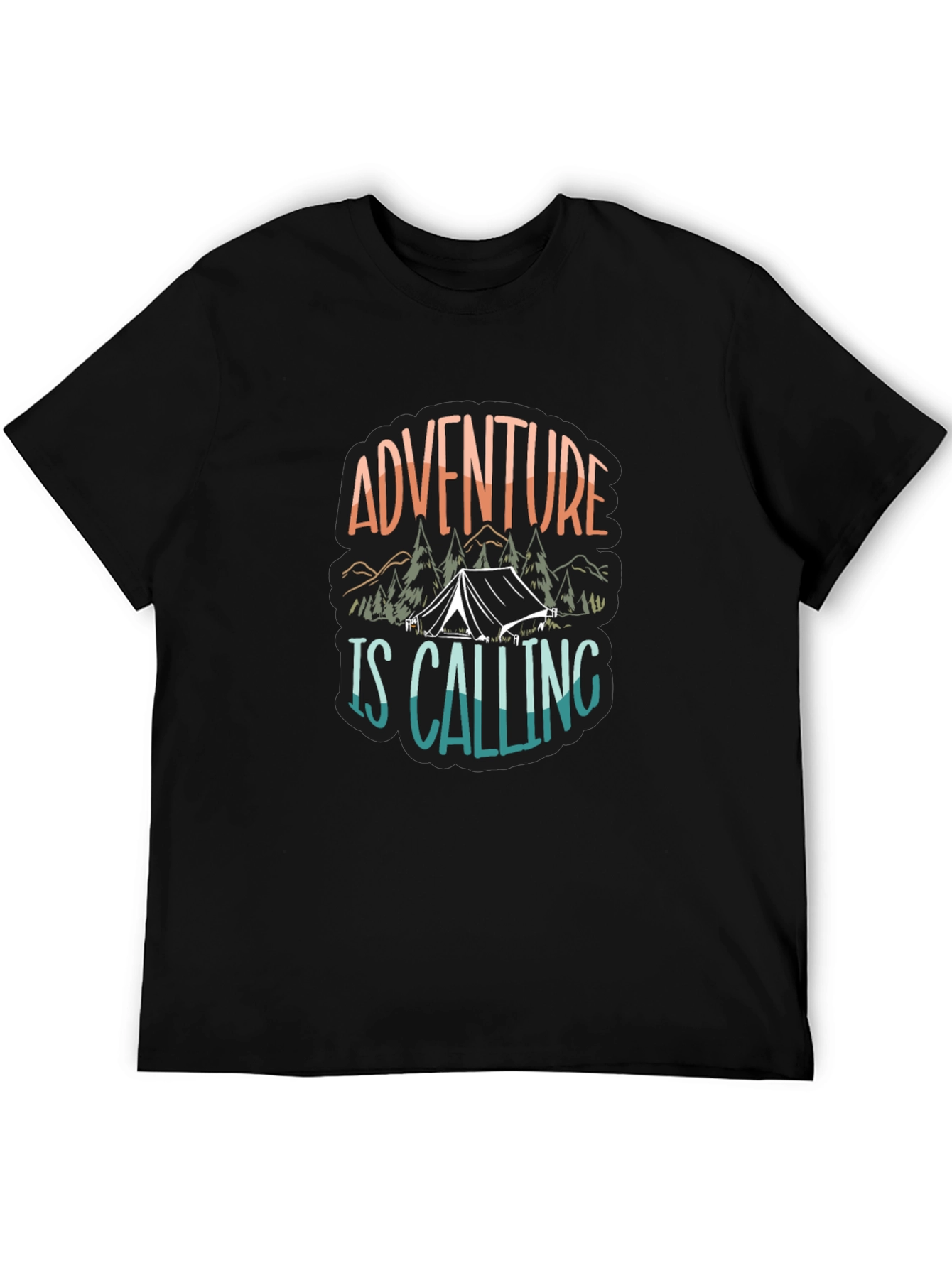 Adventure Is Calling Camping Graphic Tee