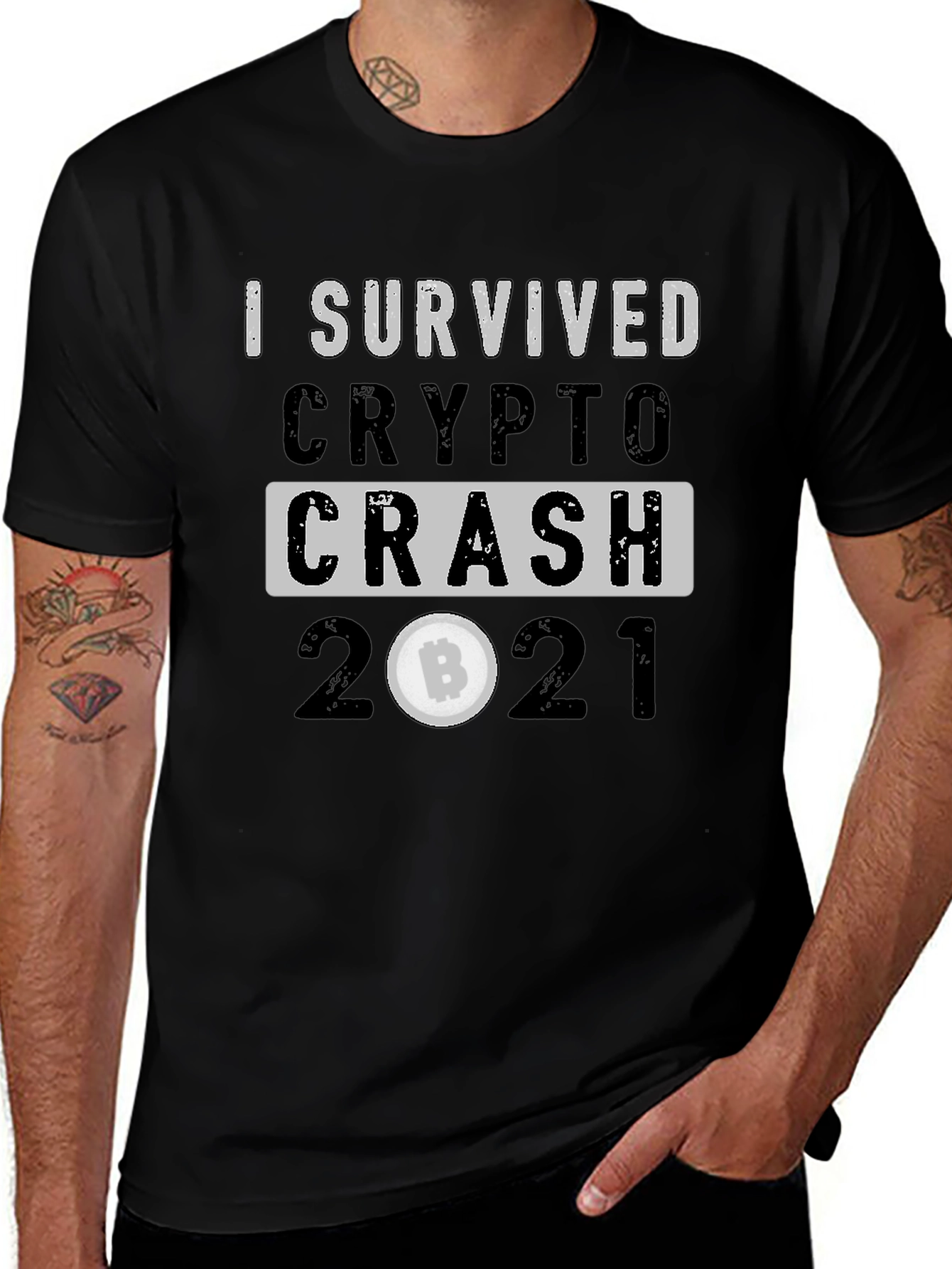 Crypto Crash 2021 Survivor Tee