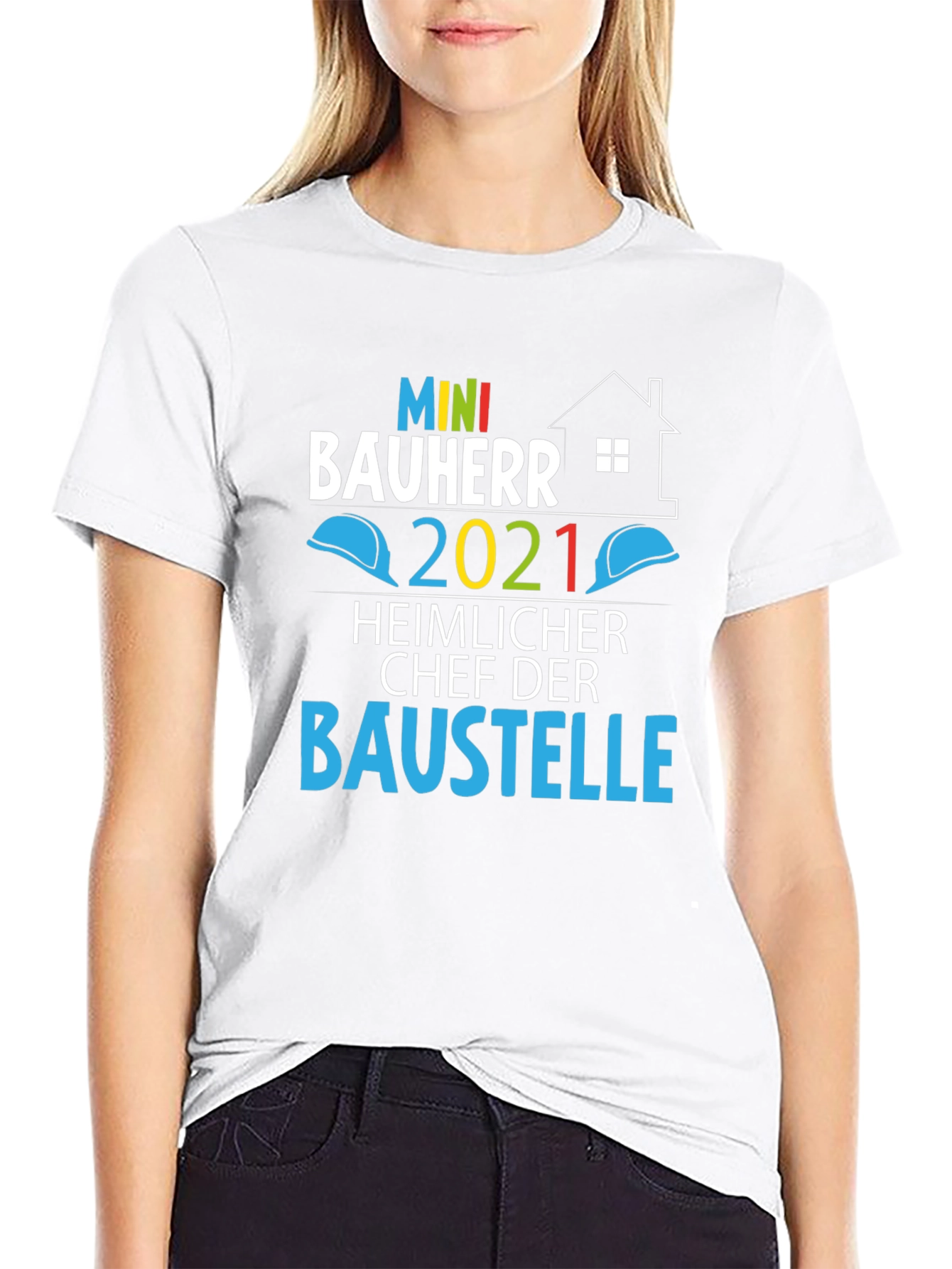 Mini Bauherr 2021 T-Shirt - Construction Boss!