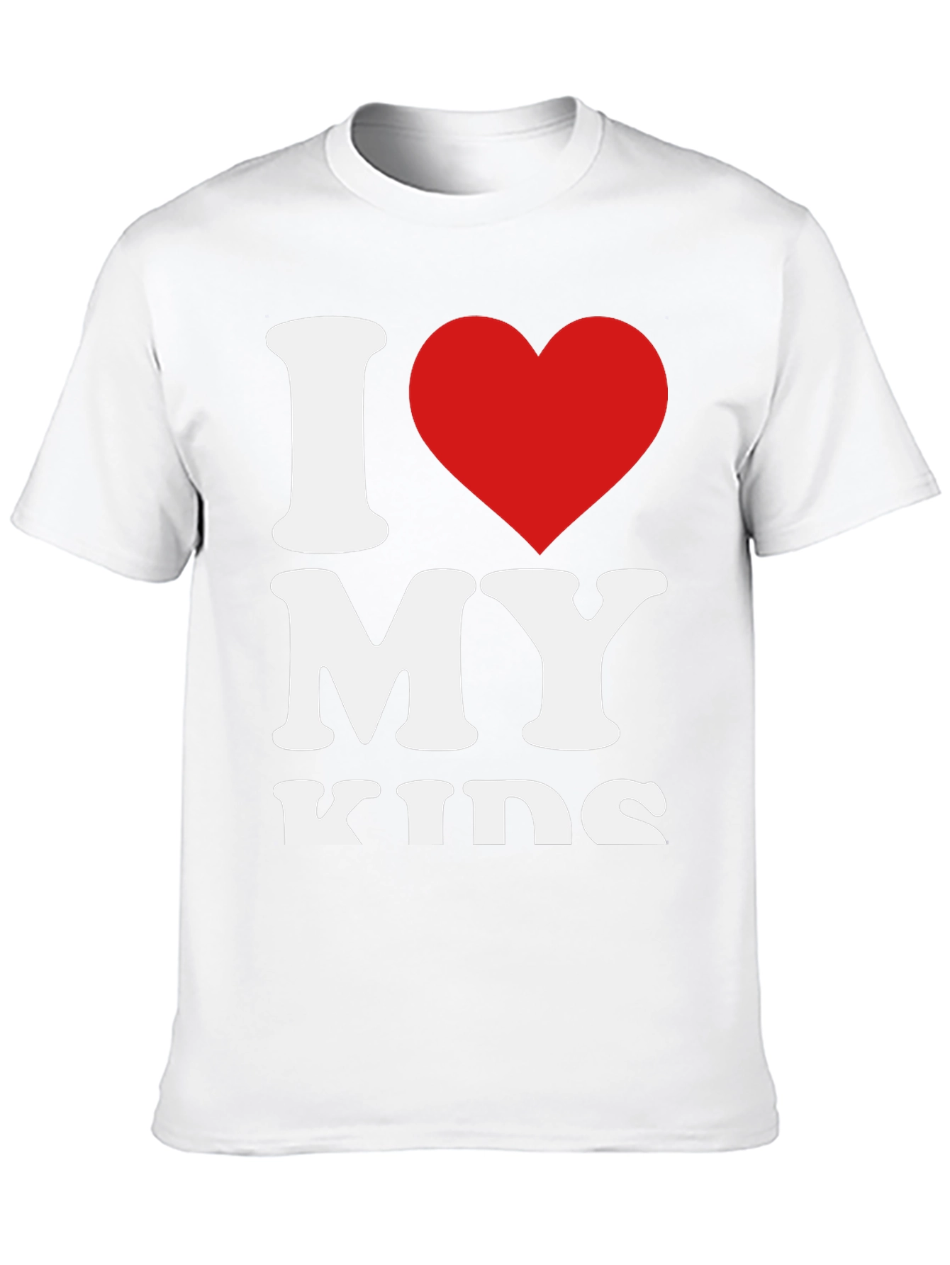 I Heart My Kids Graphic Tee - Black