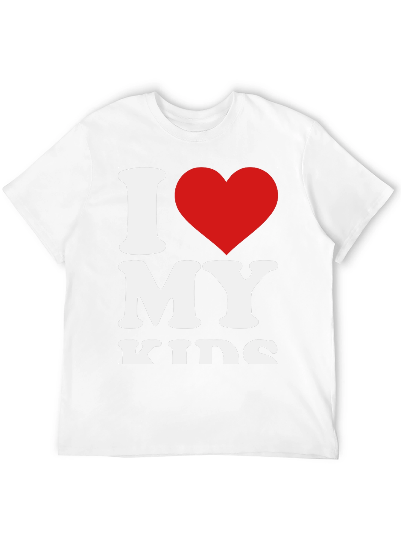 I Heart My Kids Graphic Tee - Black
