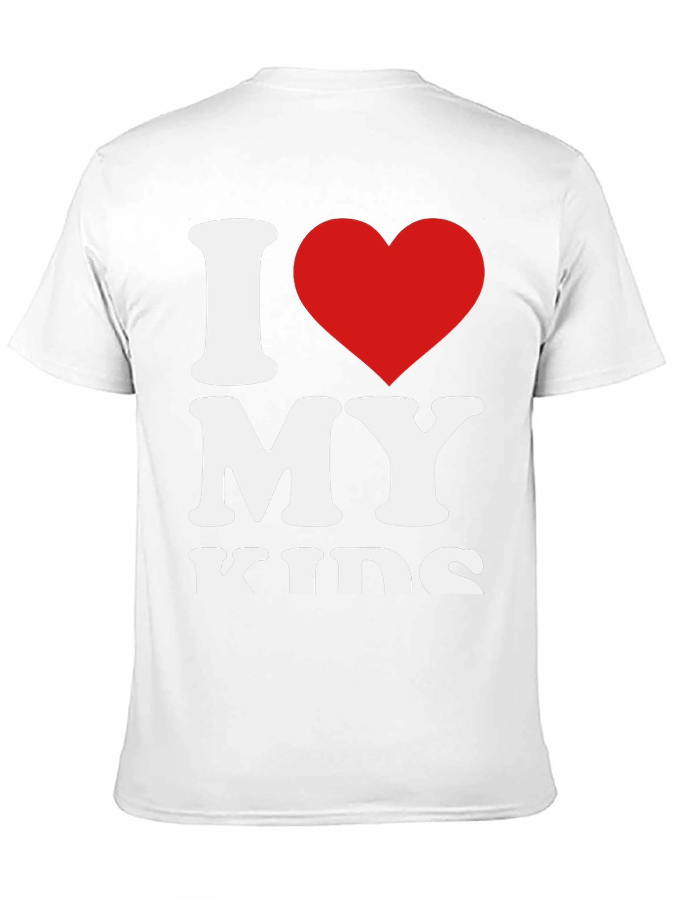 I Heart My Kids Graphic Tee - Black
