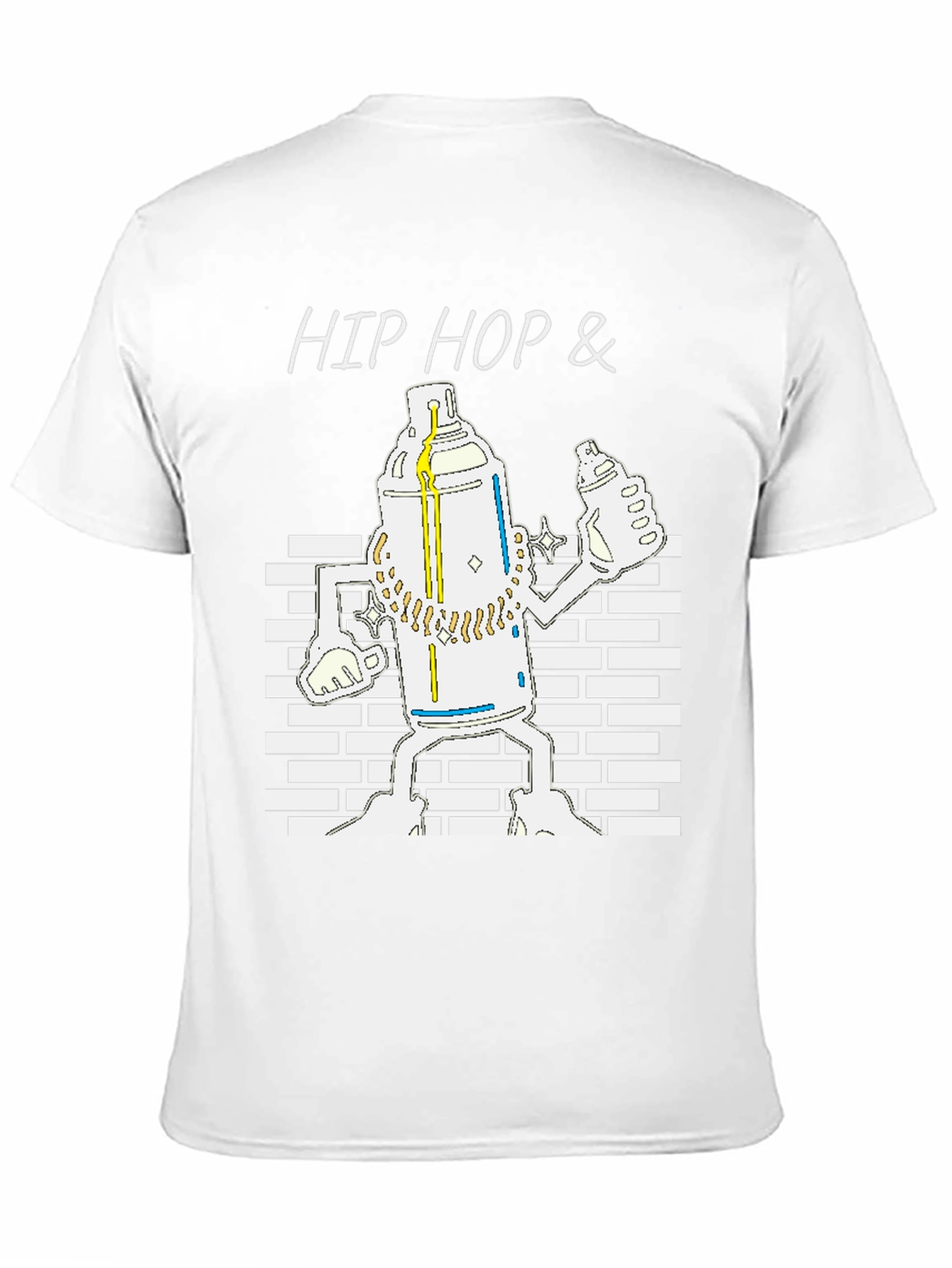 Hip Hop Graffiti Spray Can Graphic T-Shirt
