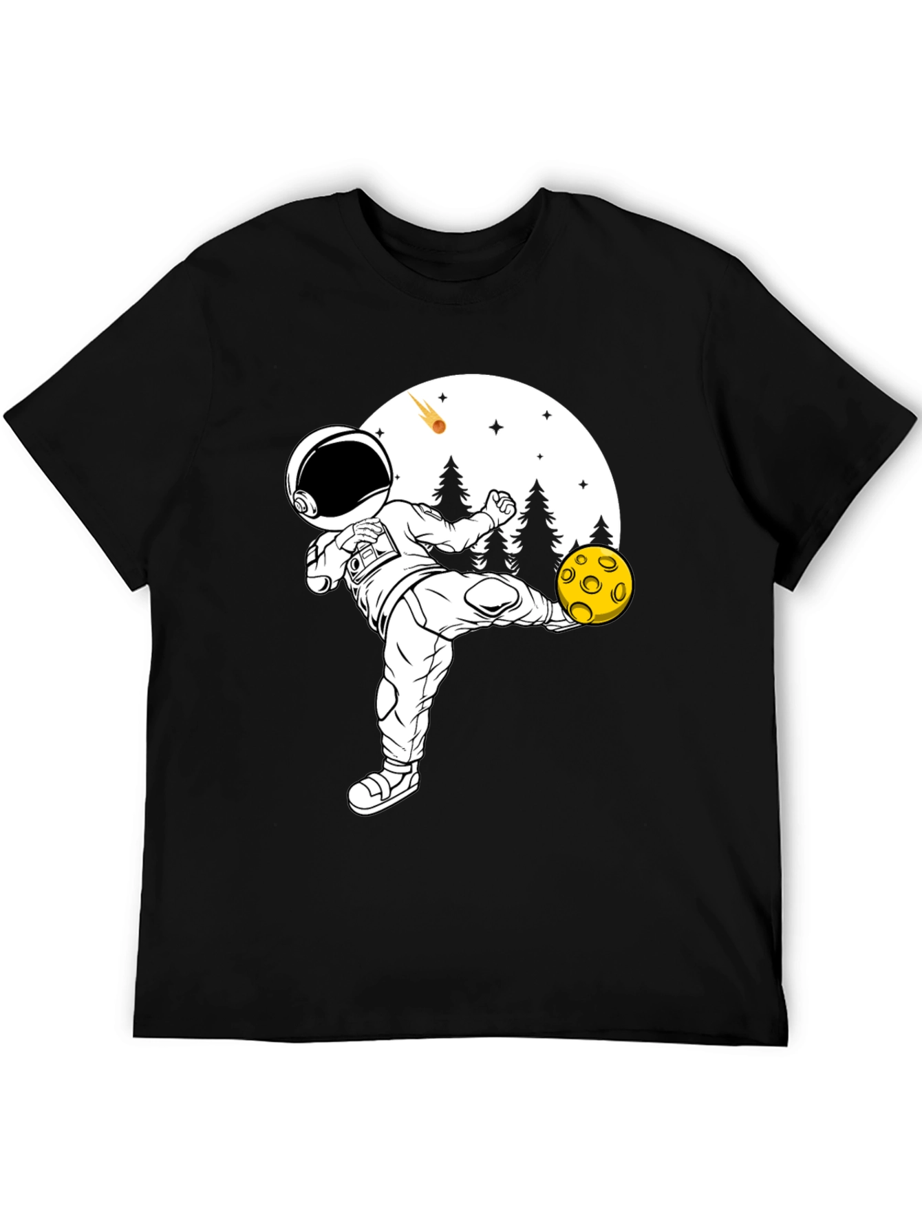 Astronaut Soccer T-Shirt - Space Kicking Fun