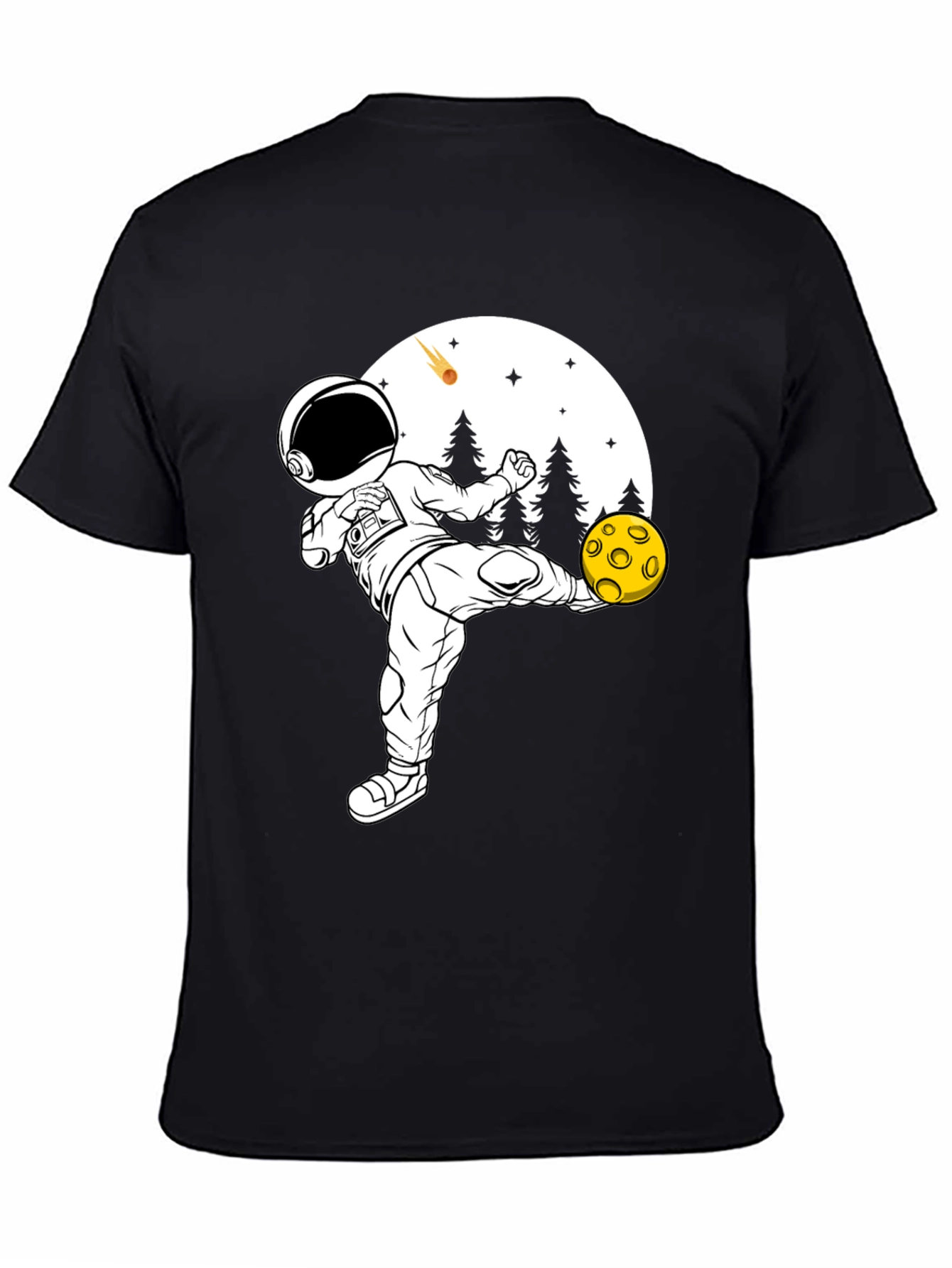 Astronaut Soccer T-Shirt - Space Kicking Fun