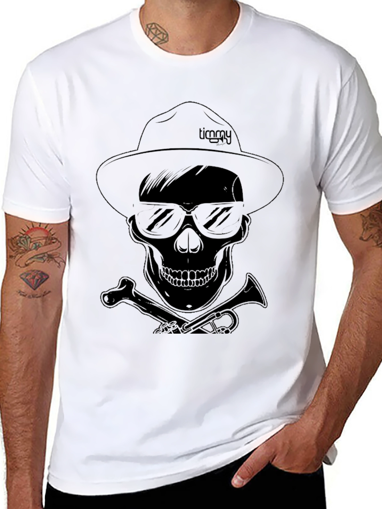 Skull Graphic T-Shirt: Pirate Style
