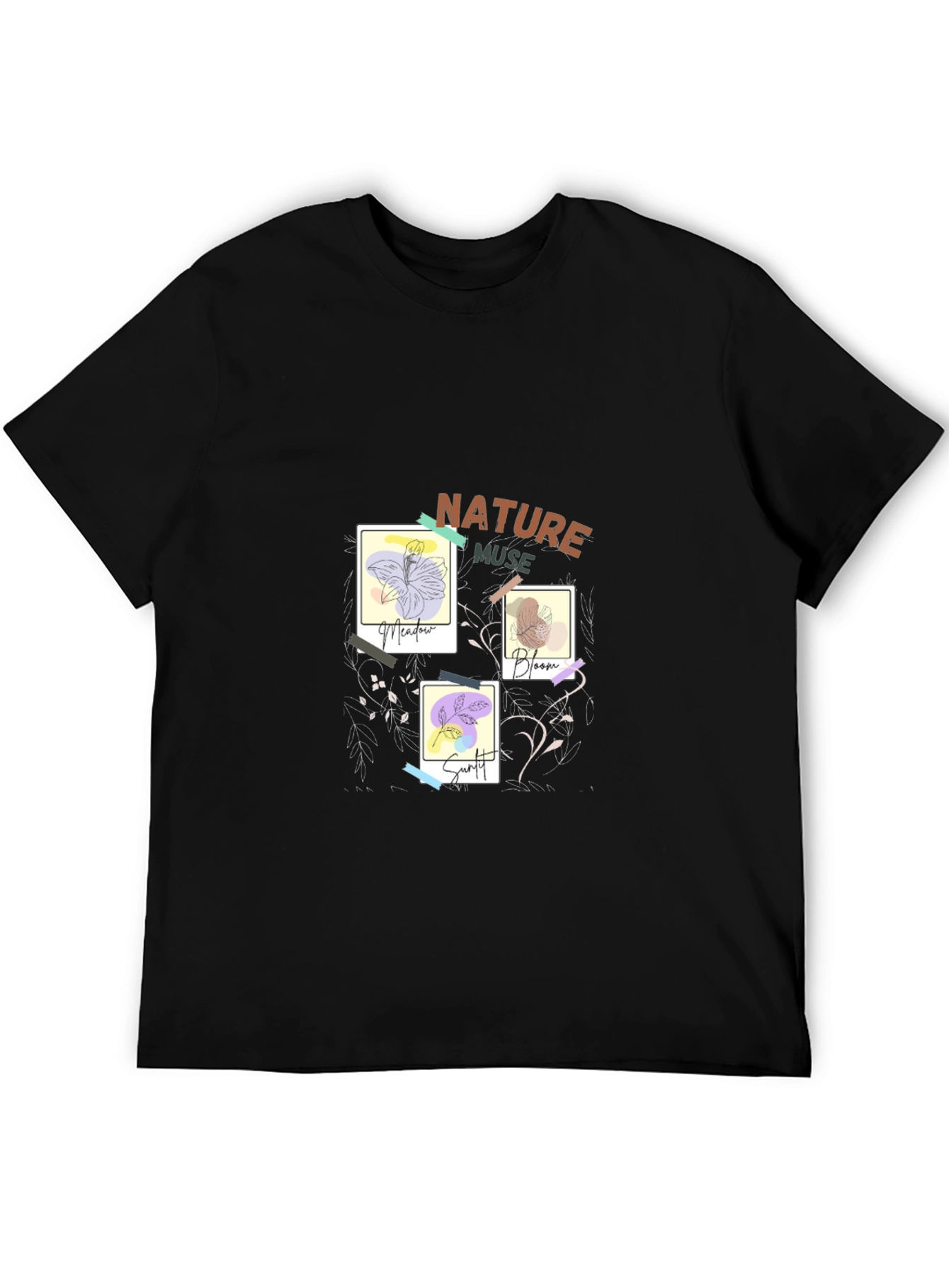 Nature Muse Graphic Tee - Modern Artistic Design