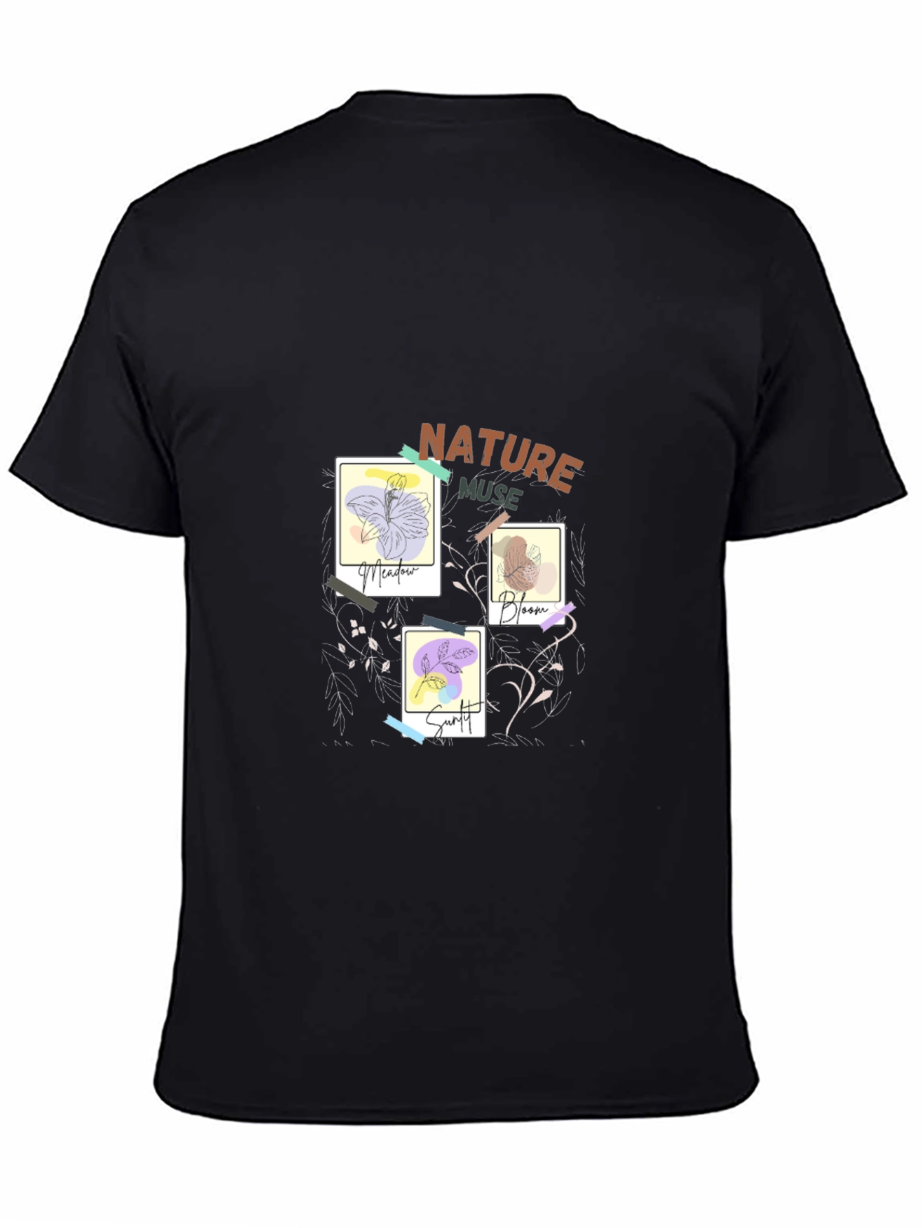 Nature Muse Graphic Tee - Modern Artistic Design