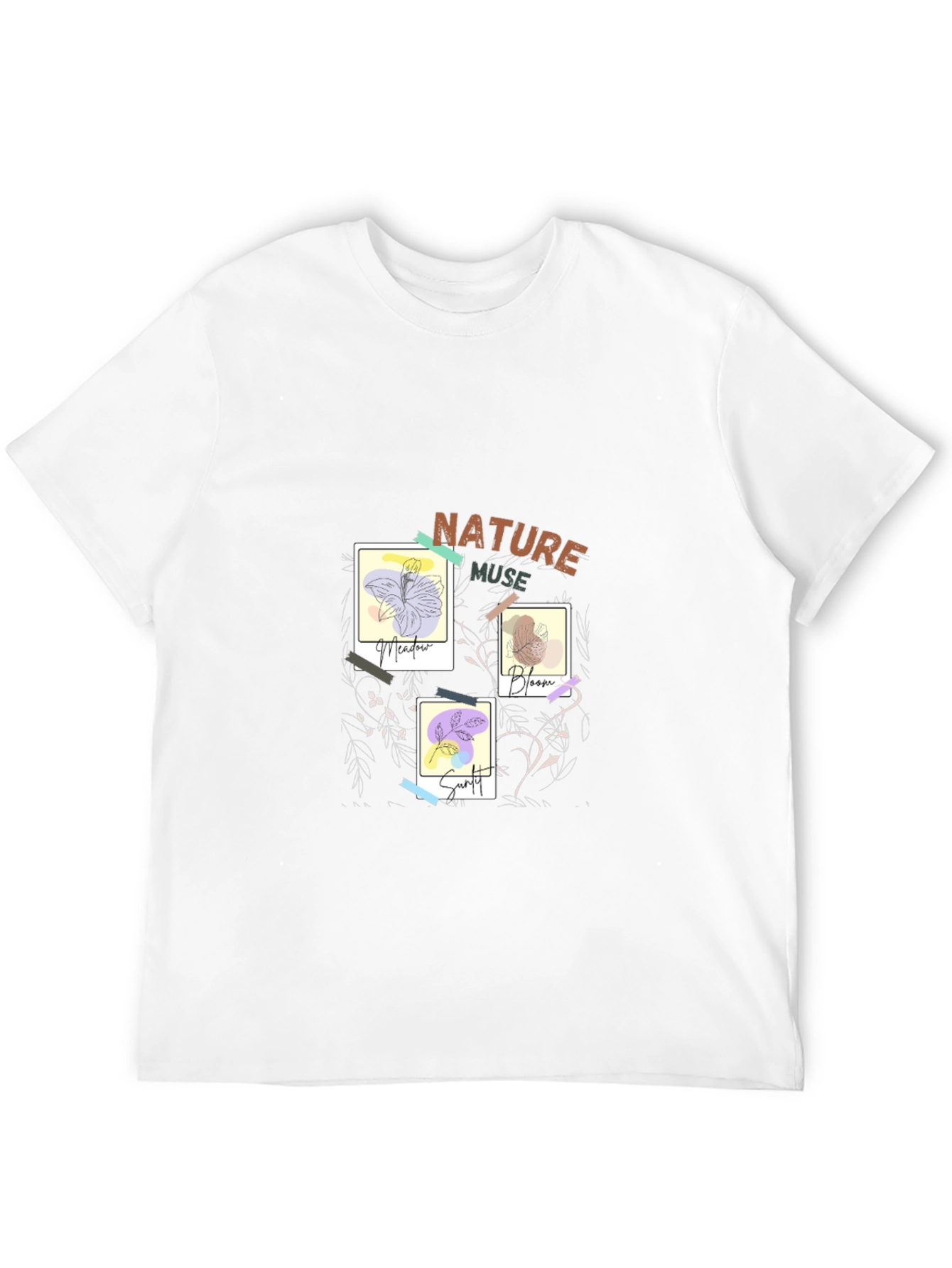 Nature Muse Graphic Tee - Modern Artistic Design