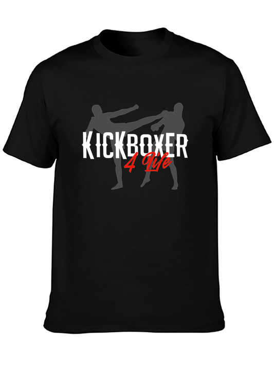 Kickboxer 4 Life Graphic Tee - Black Martial Arts T-Shirt