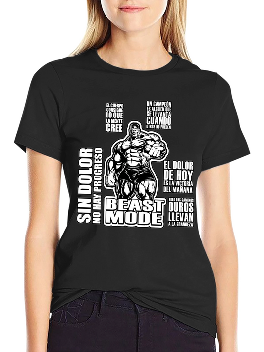 Beast Mode Motivational Workout T-Shirt