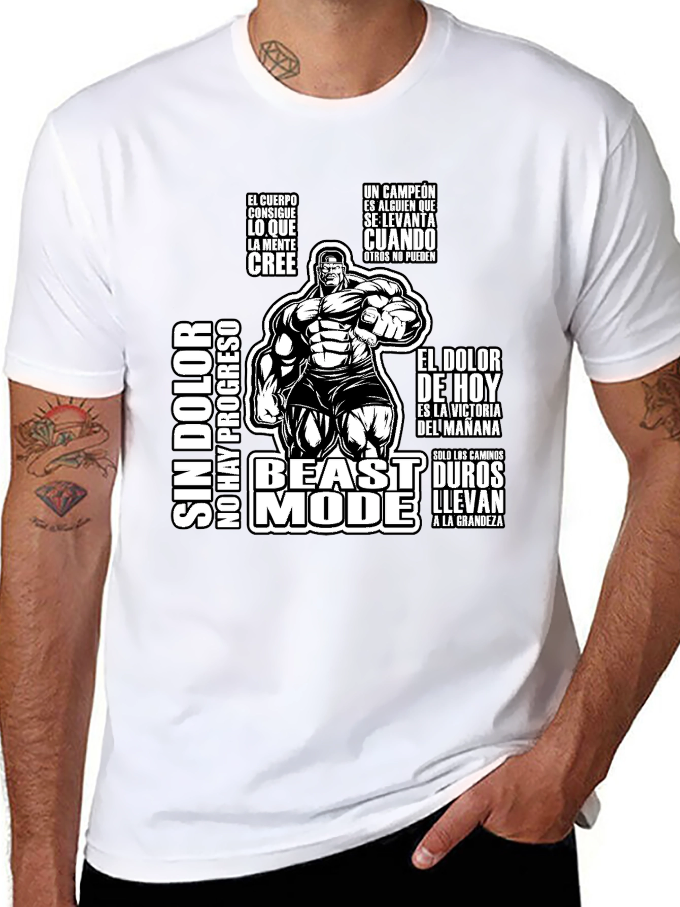 Beast Mode Motivational Workout T-Shirt