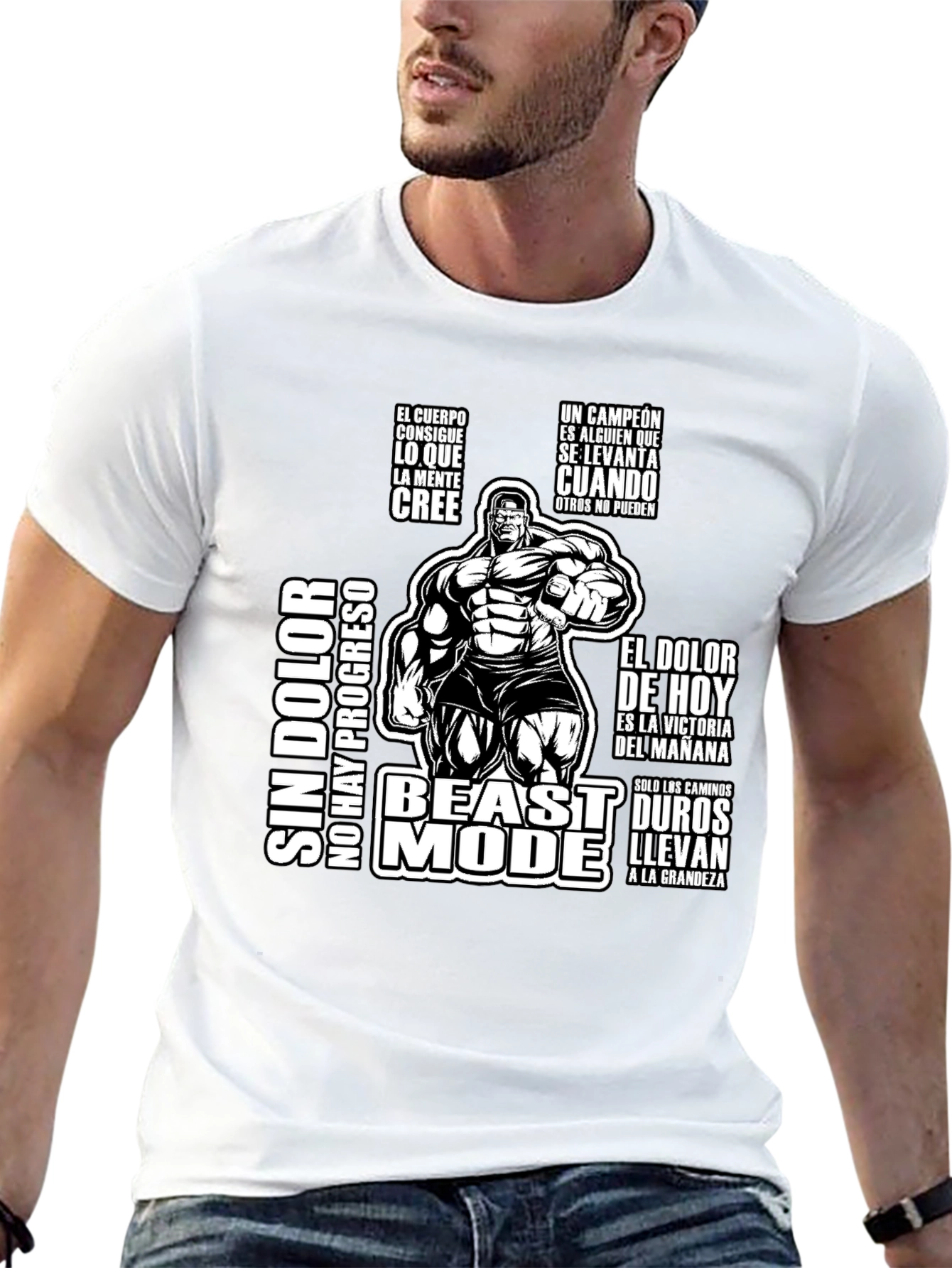Beast Mode Motivational Workout T-Shirt