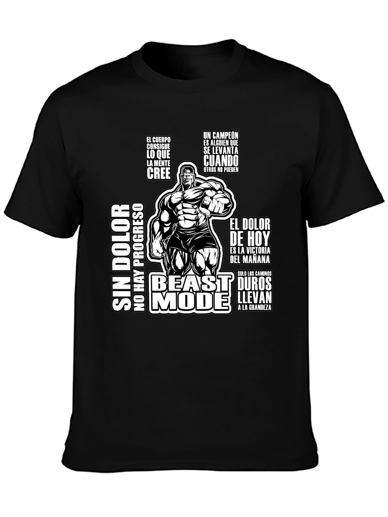 Beast Mode Motivational Workout T-Shirt