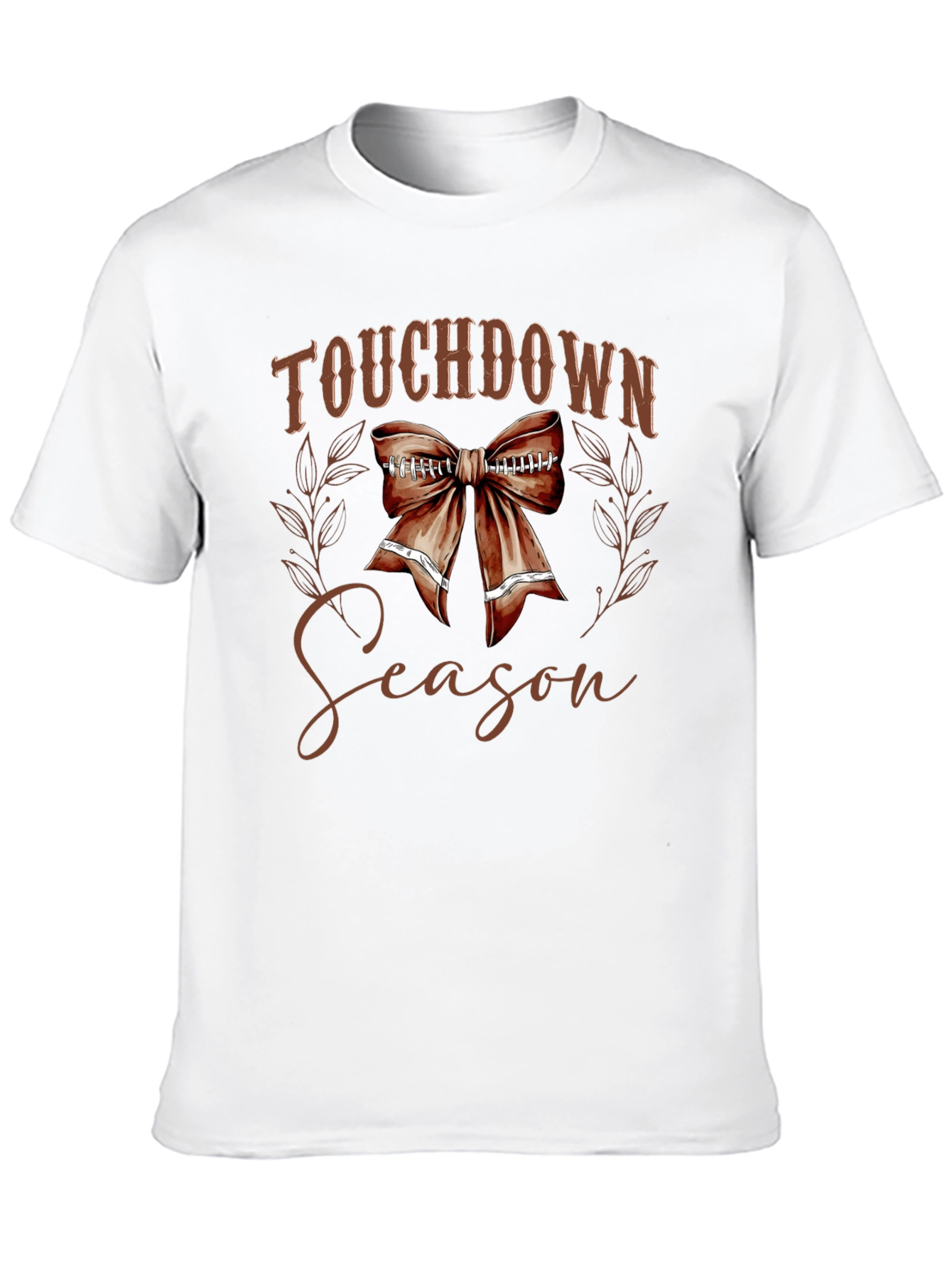 Touchdown Season Football Bow T-Shirt
