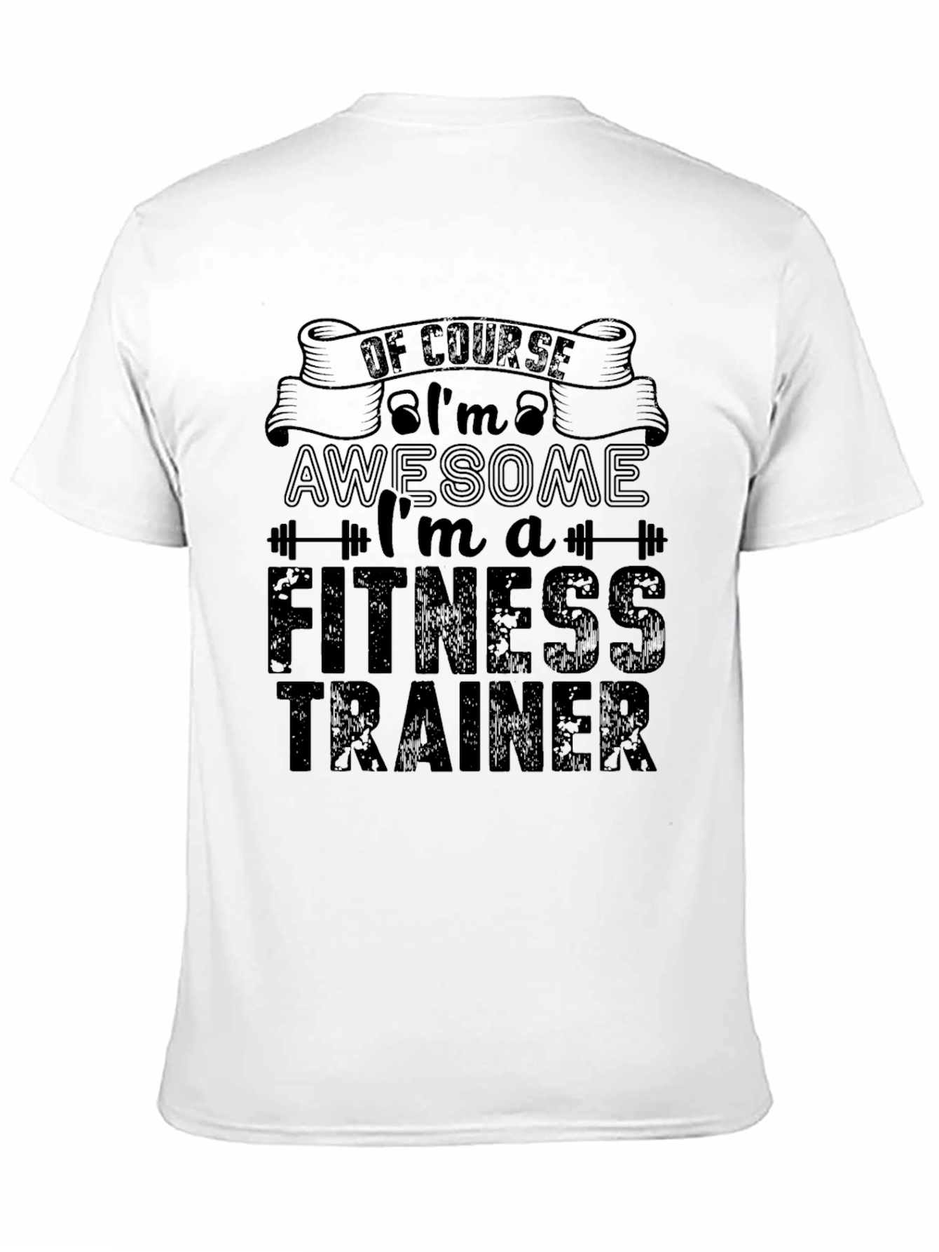 Awesome Fitness Trainer Graphic Tee Shirt