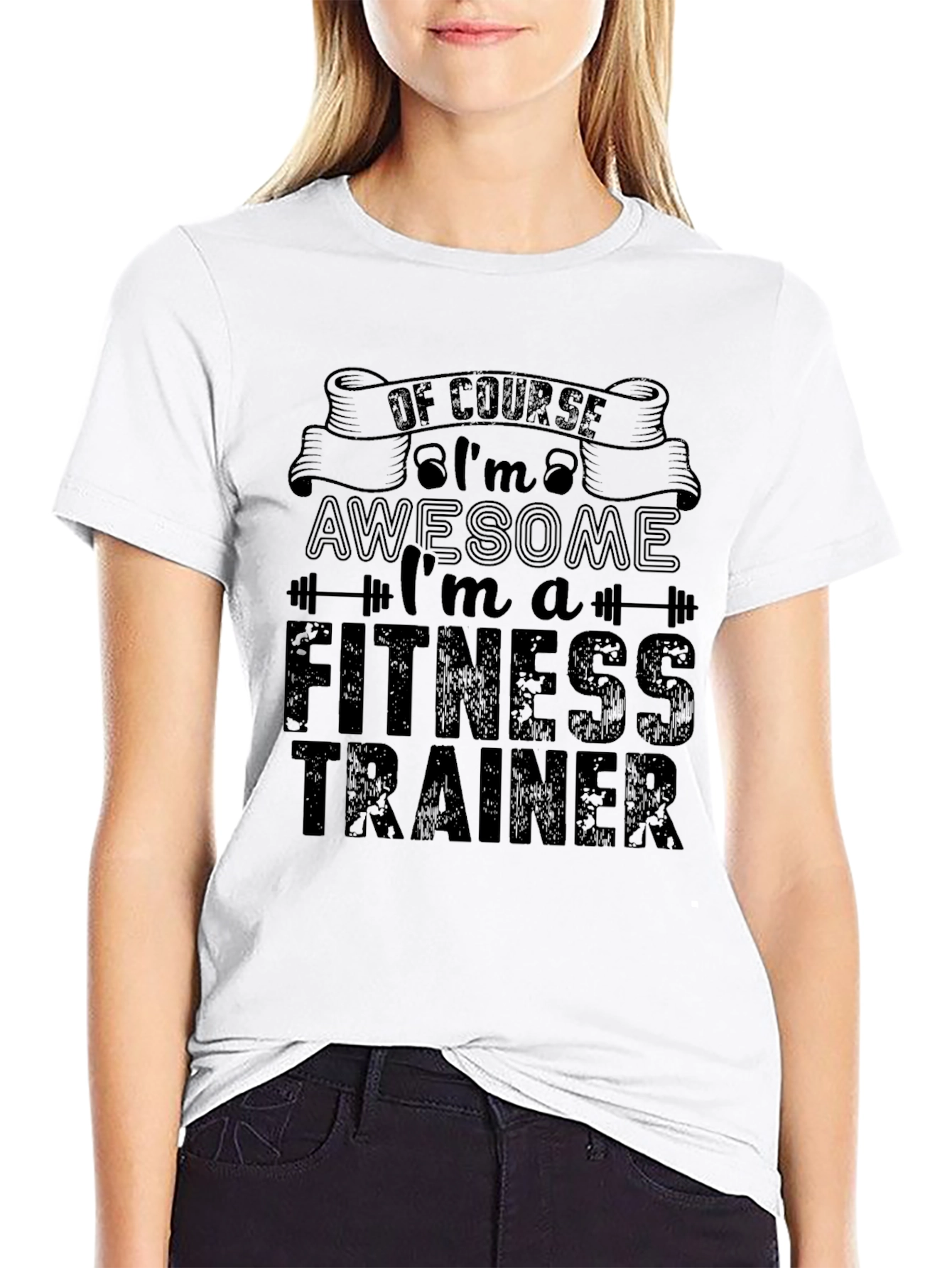 Awesome Fitness Trainer Graphic Tee Shirt