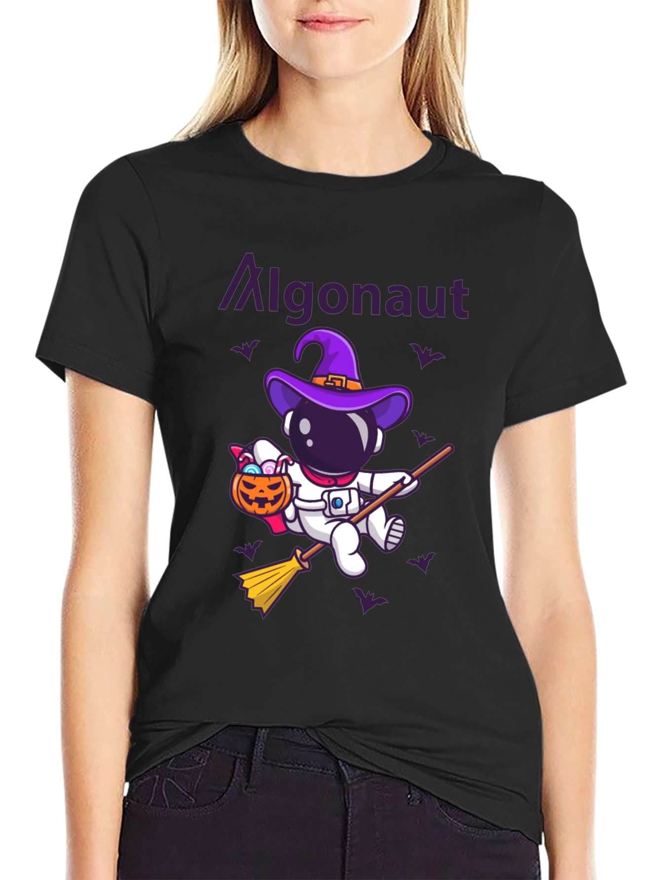 Algonaunt Halloween Astronaut Graphic Tee