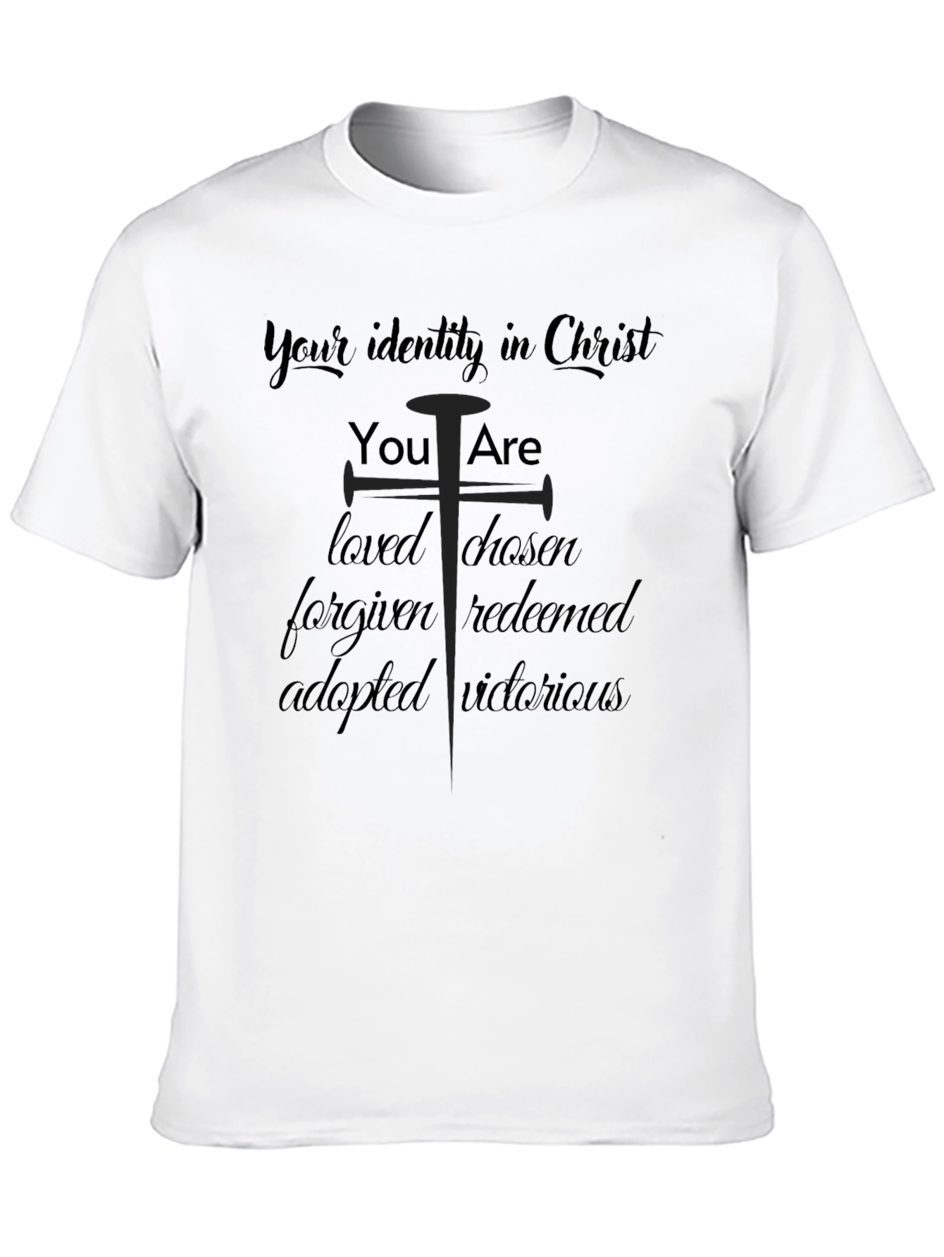 Identity in Christ T-Shirt - Religious Apparel