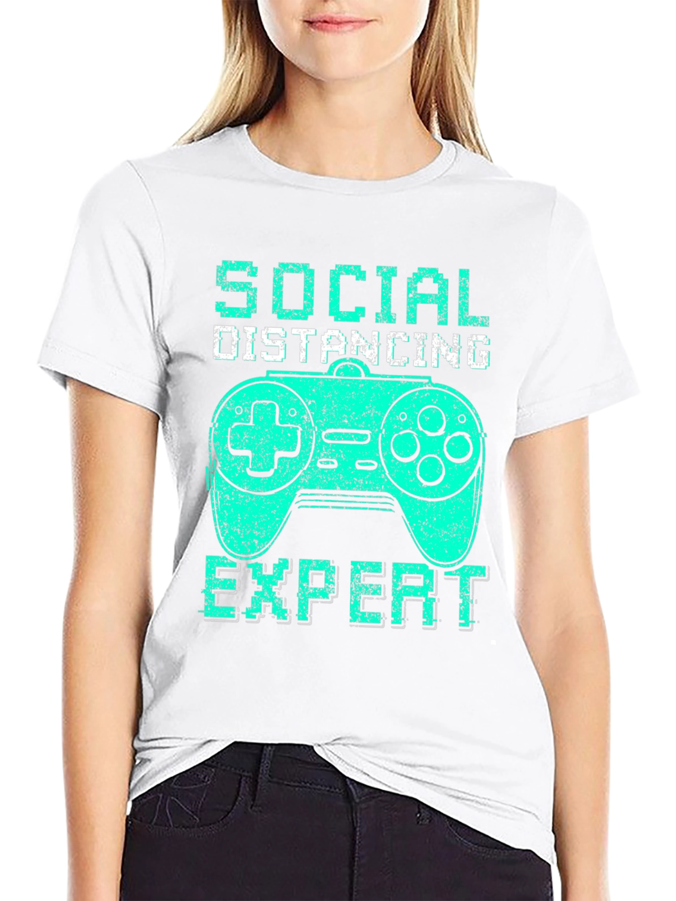 Social Distancing Expert Gamer T-Shirt
