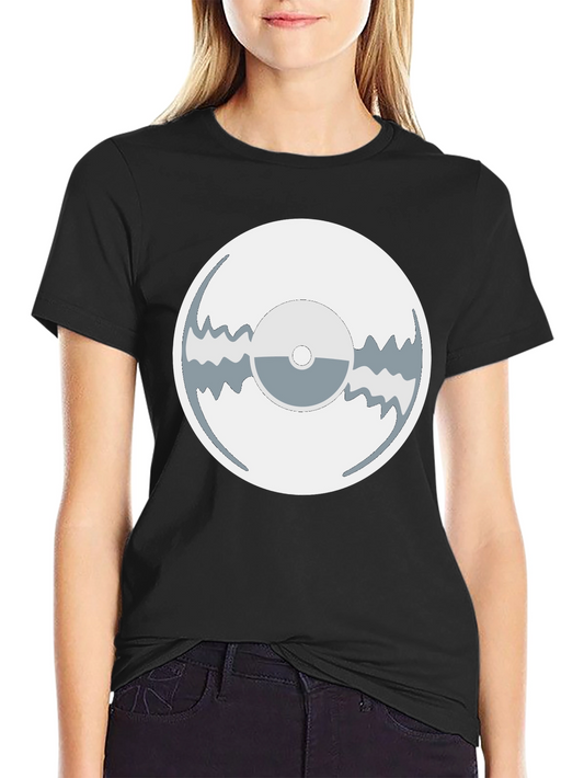 Unique Graphic Tee - Abstract Record Design