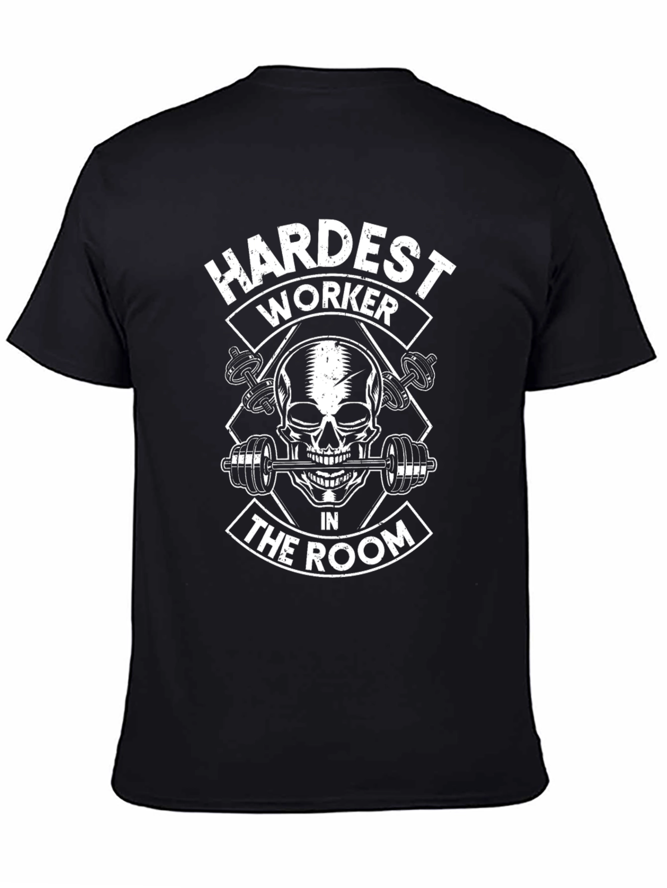 Hardest Worker in the Room Skull Gym T-Shirt