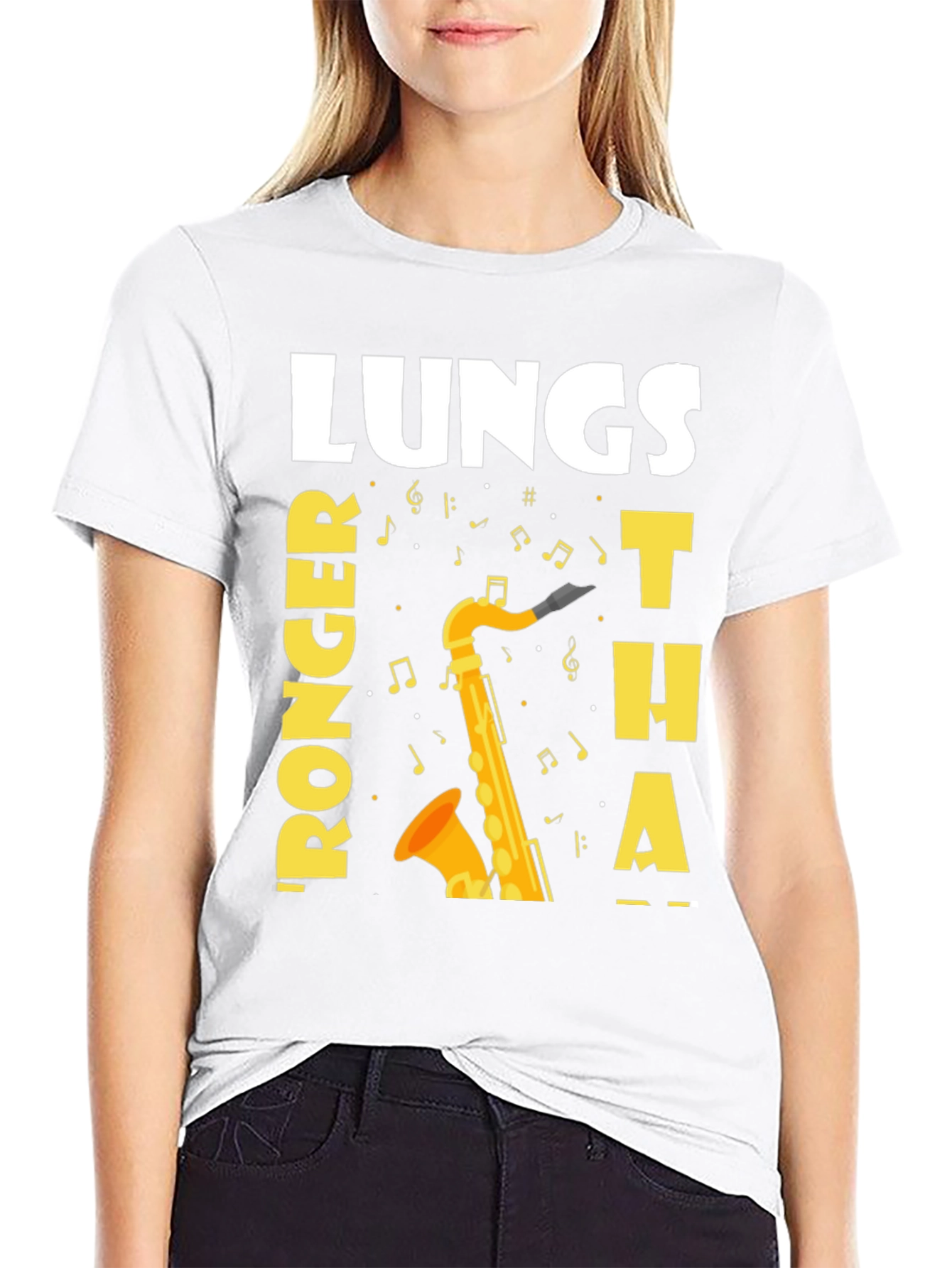 Saxophone Player Funny Lungs T-Shirt
