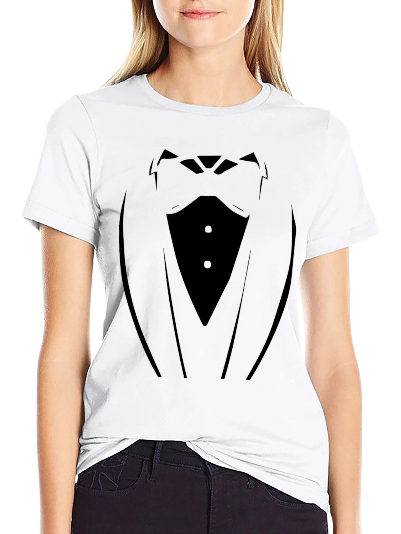 Tuxedo T-Shirt - Novelty Formal Wear Design