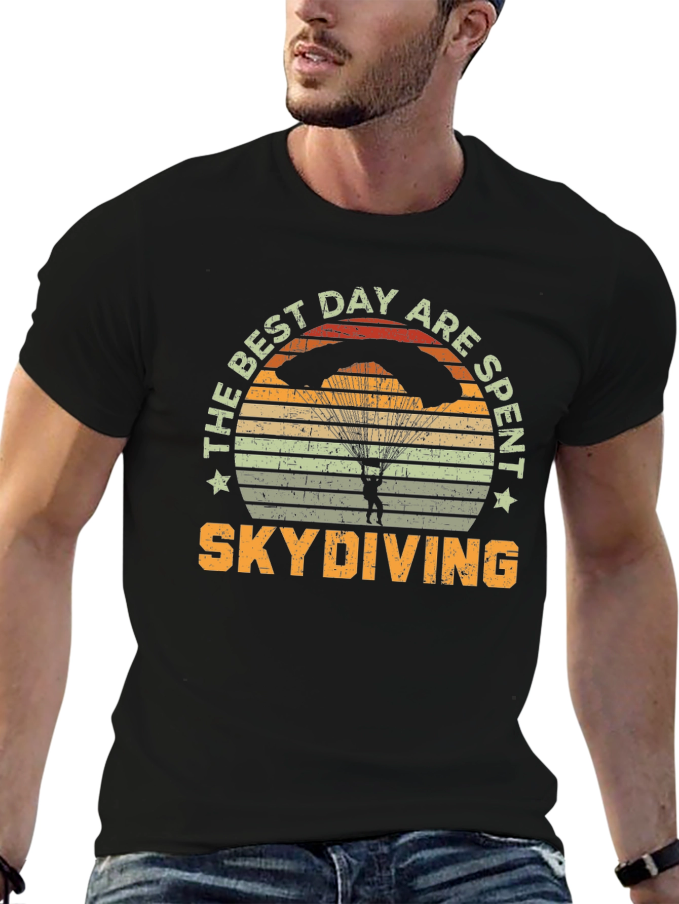 Skydiving T-Shirt - The Best Day Are Spent