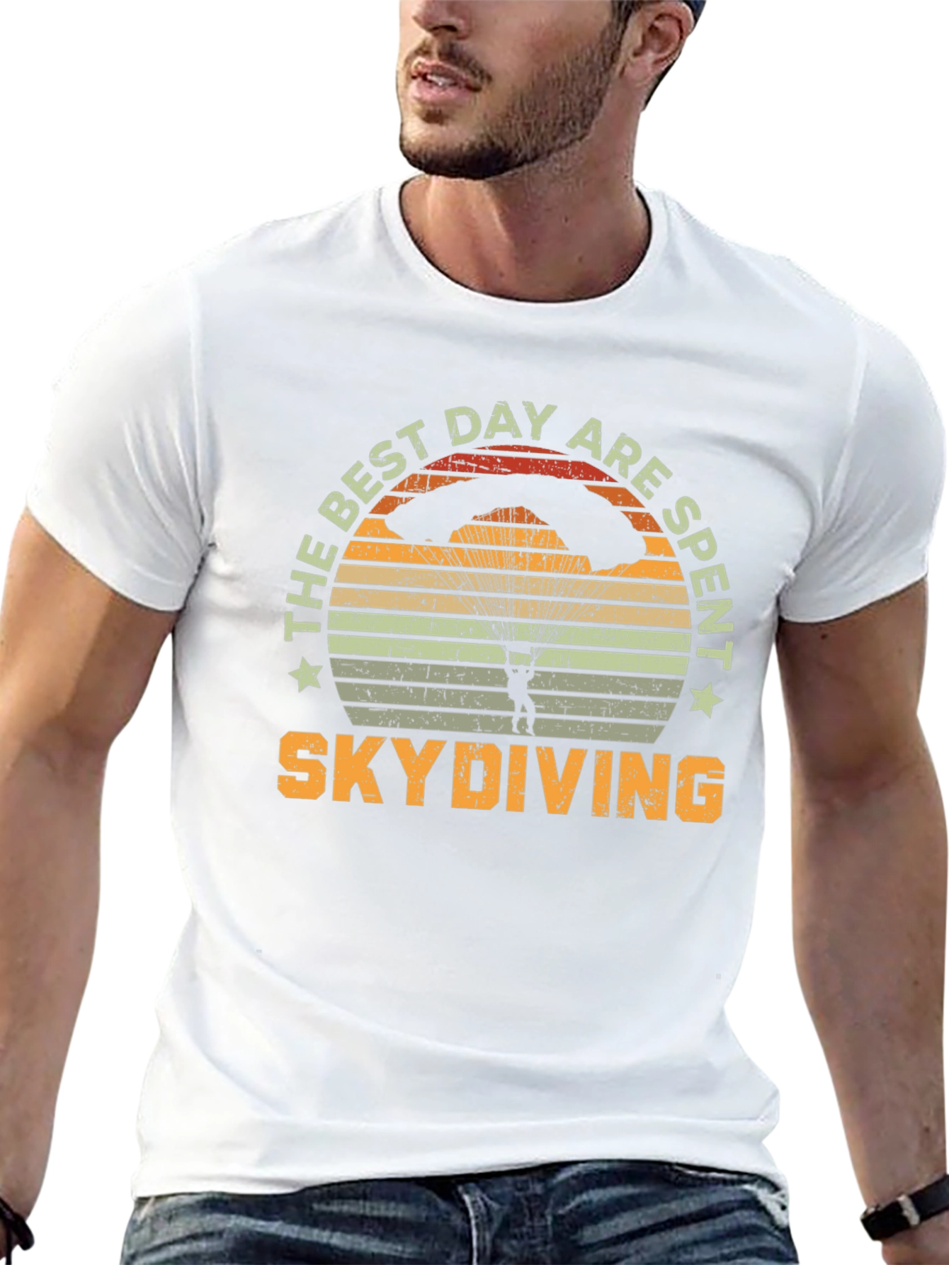 Skydiving T-Shirt - The Best Day Are Spent