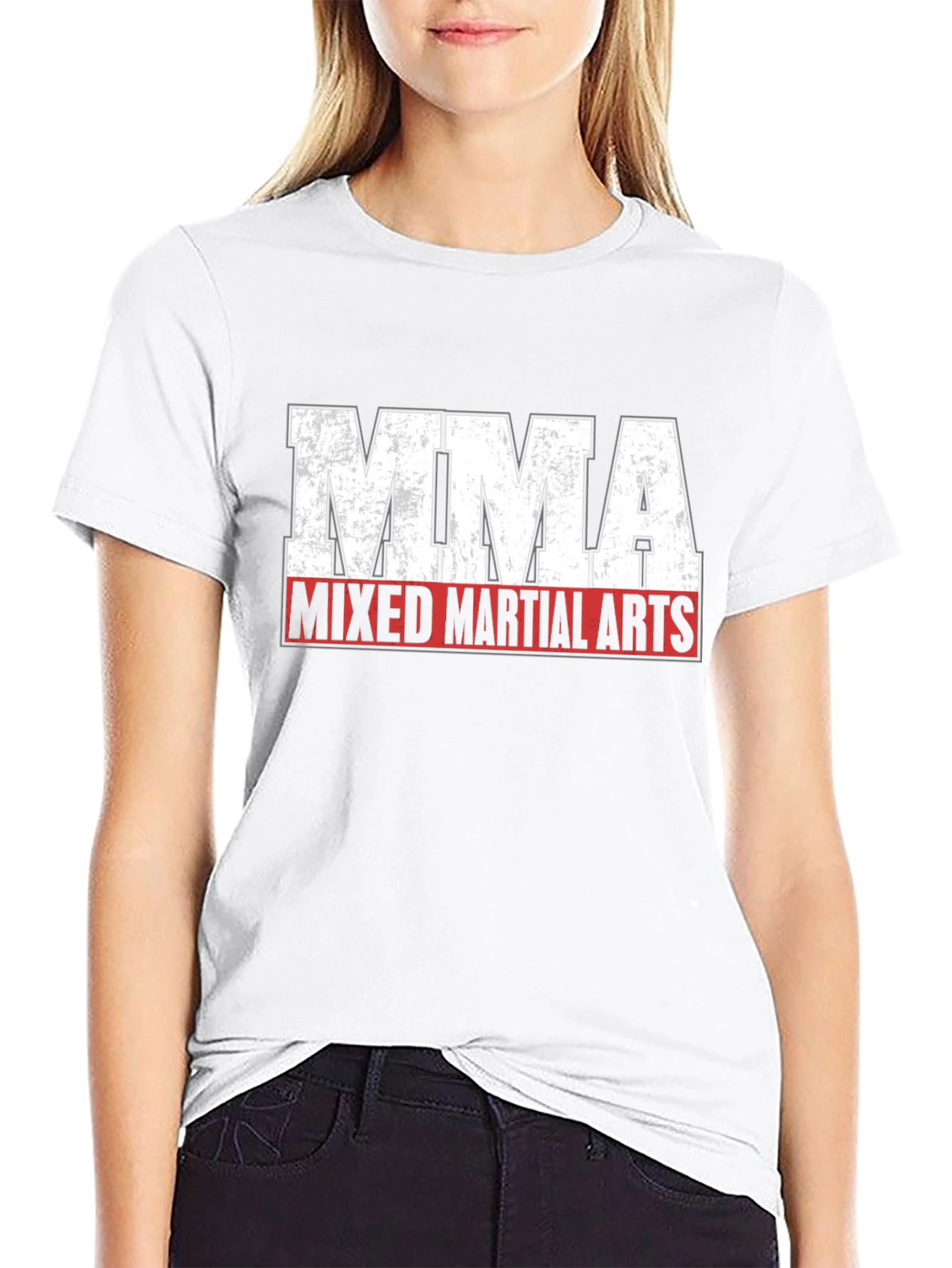 MMA Mixed Martial Arts Black Graphic T-Shirt