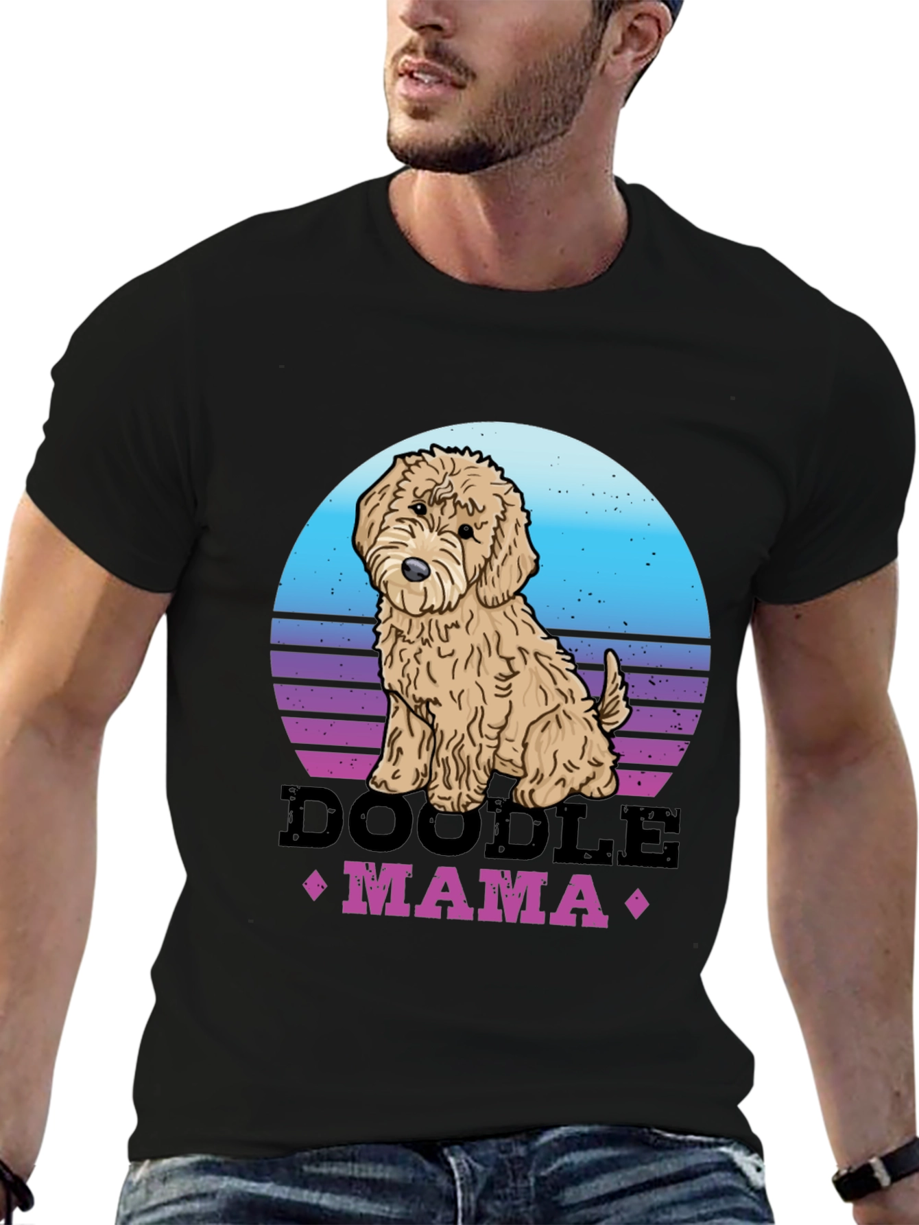 Doodle Mama Retro T-Shirt - Dog Lover Tee