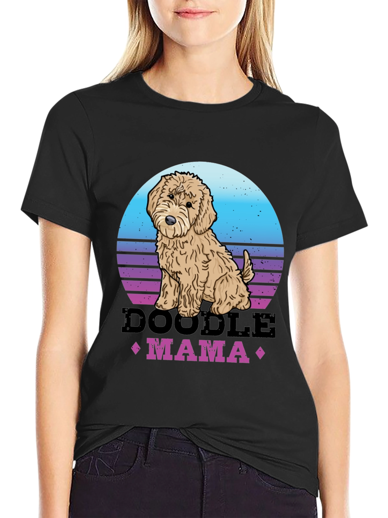 Doodle Mama Retro T-Shirt - Dog Lover Tee