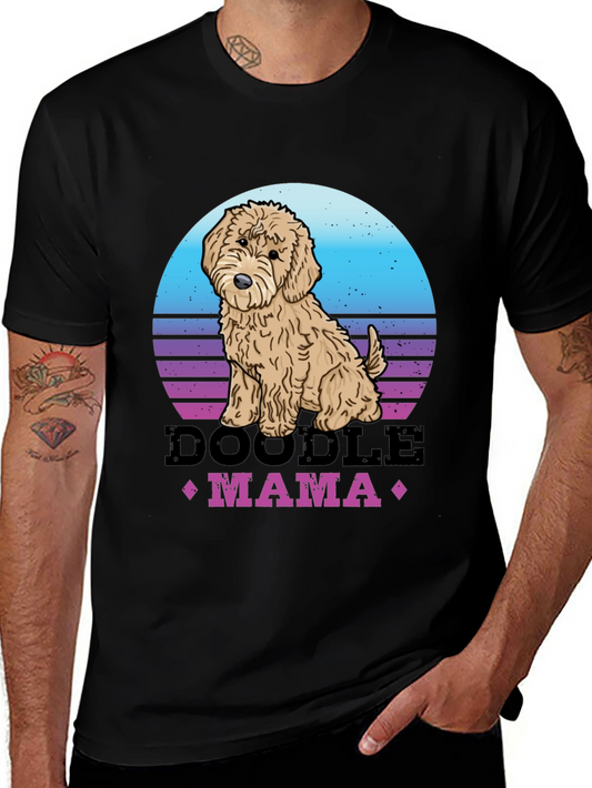 Doodle Mama Retro T-Shirt - Dog Lover Tee