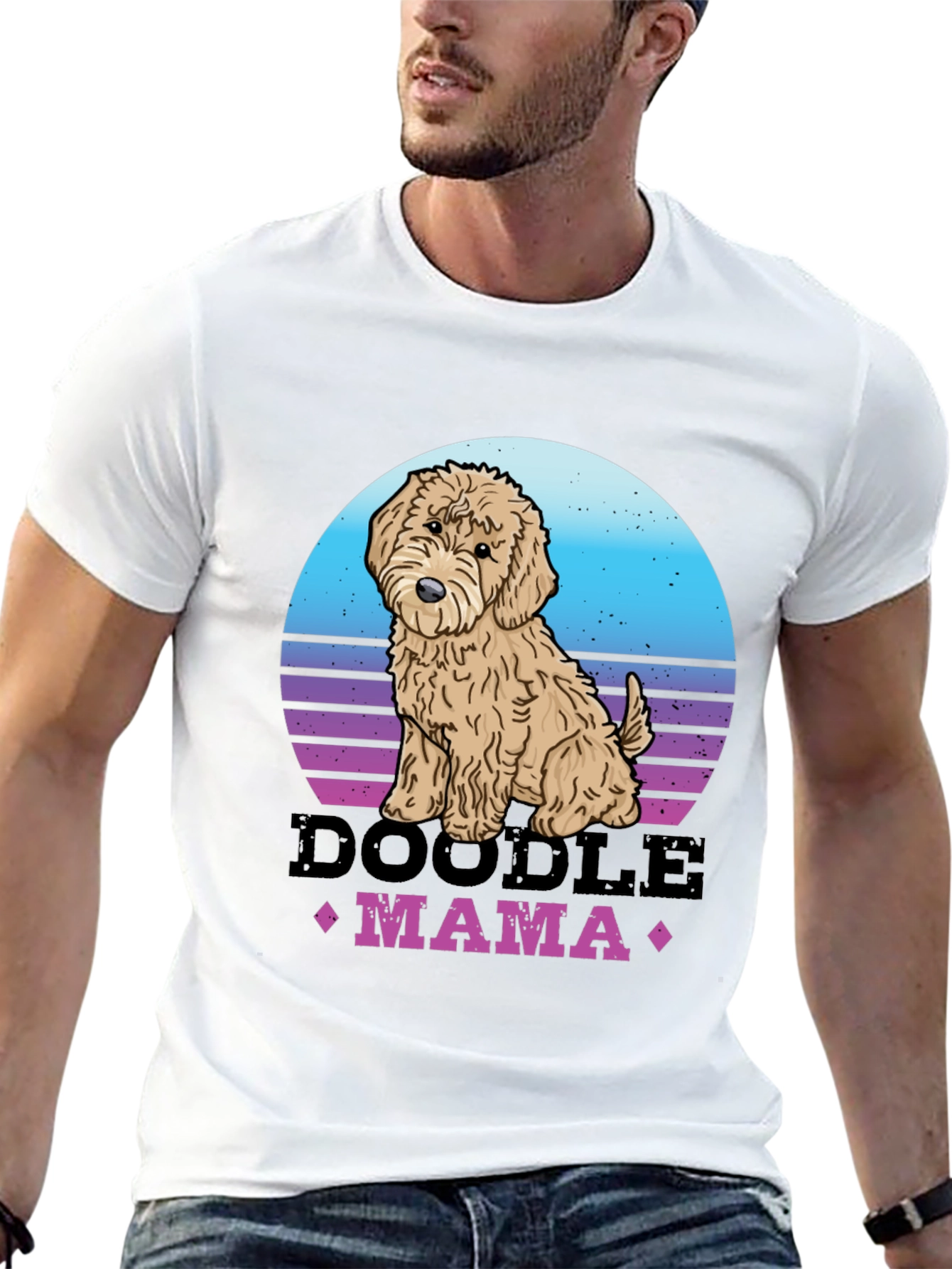 Doodle Mama Retro T-Shirt - Dog Lover Tee