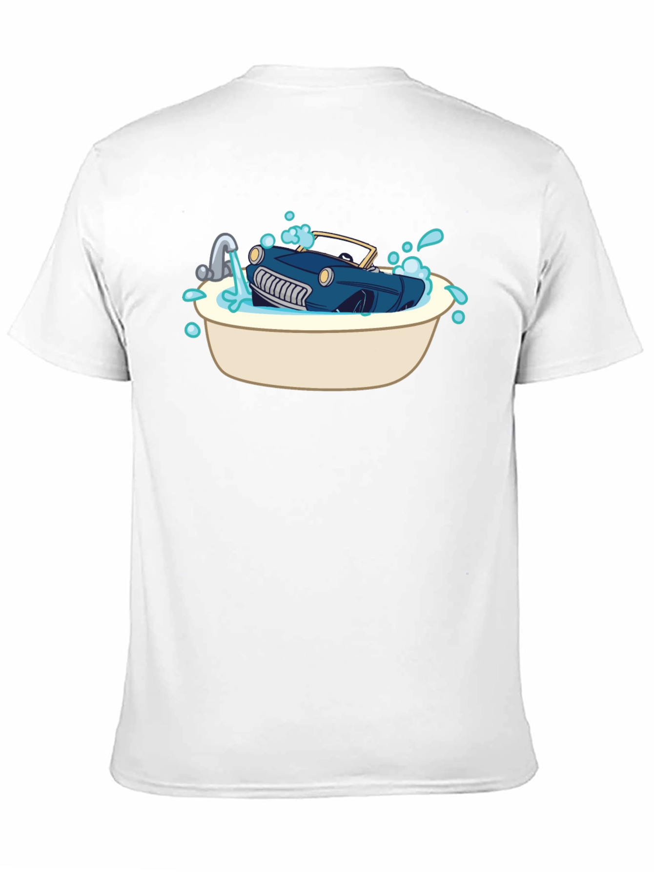 Car in Tub Novelty Graphic Tee