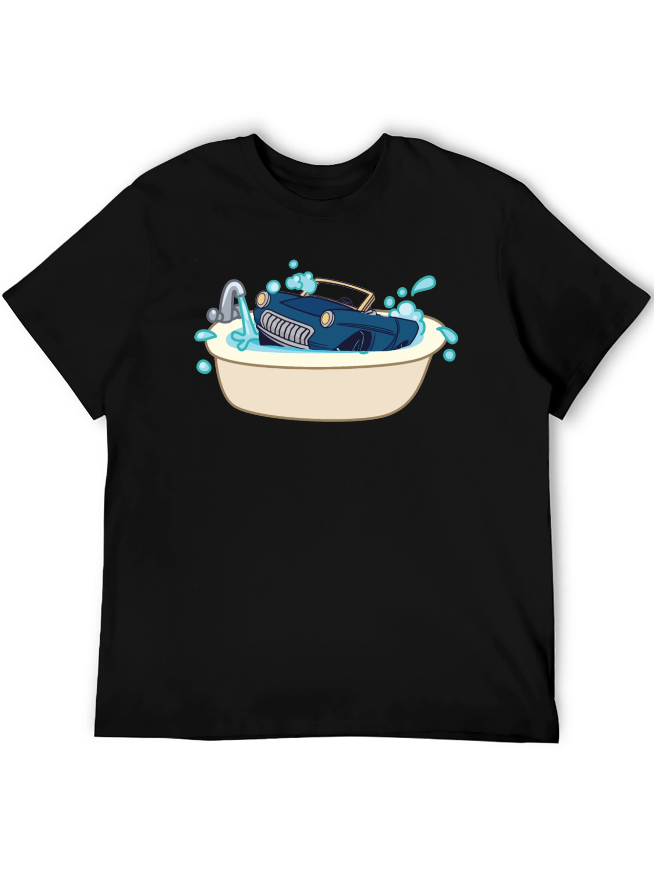 Car in Tub Novelty Graphic Tee
