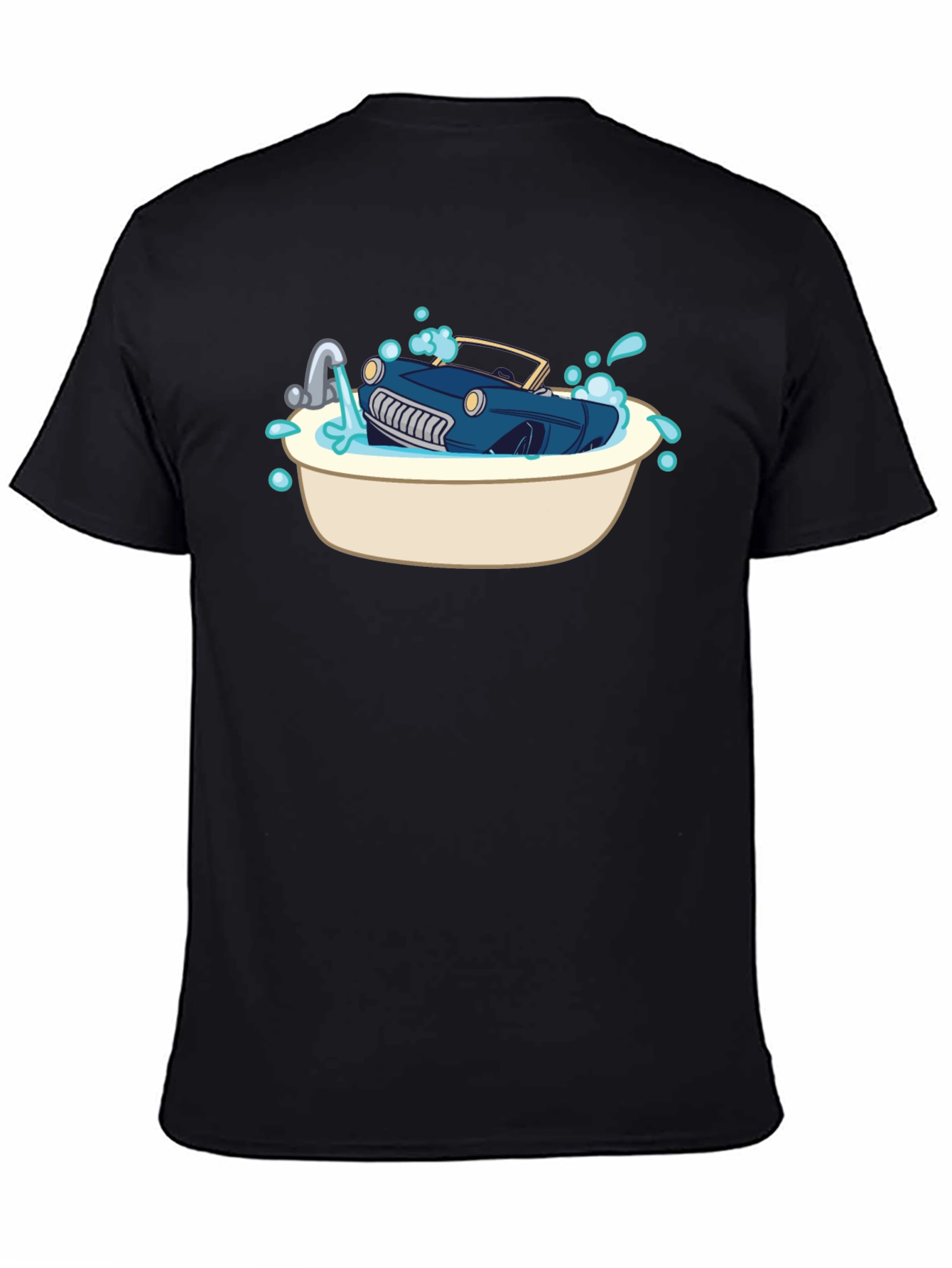 Car in Tub Novelty Graphic Tee
