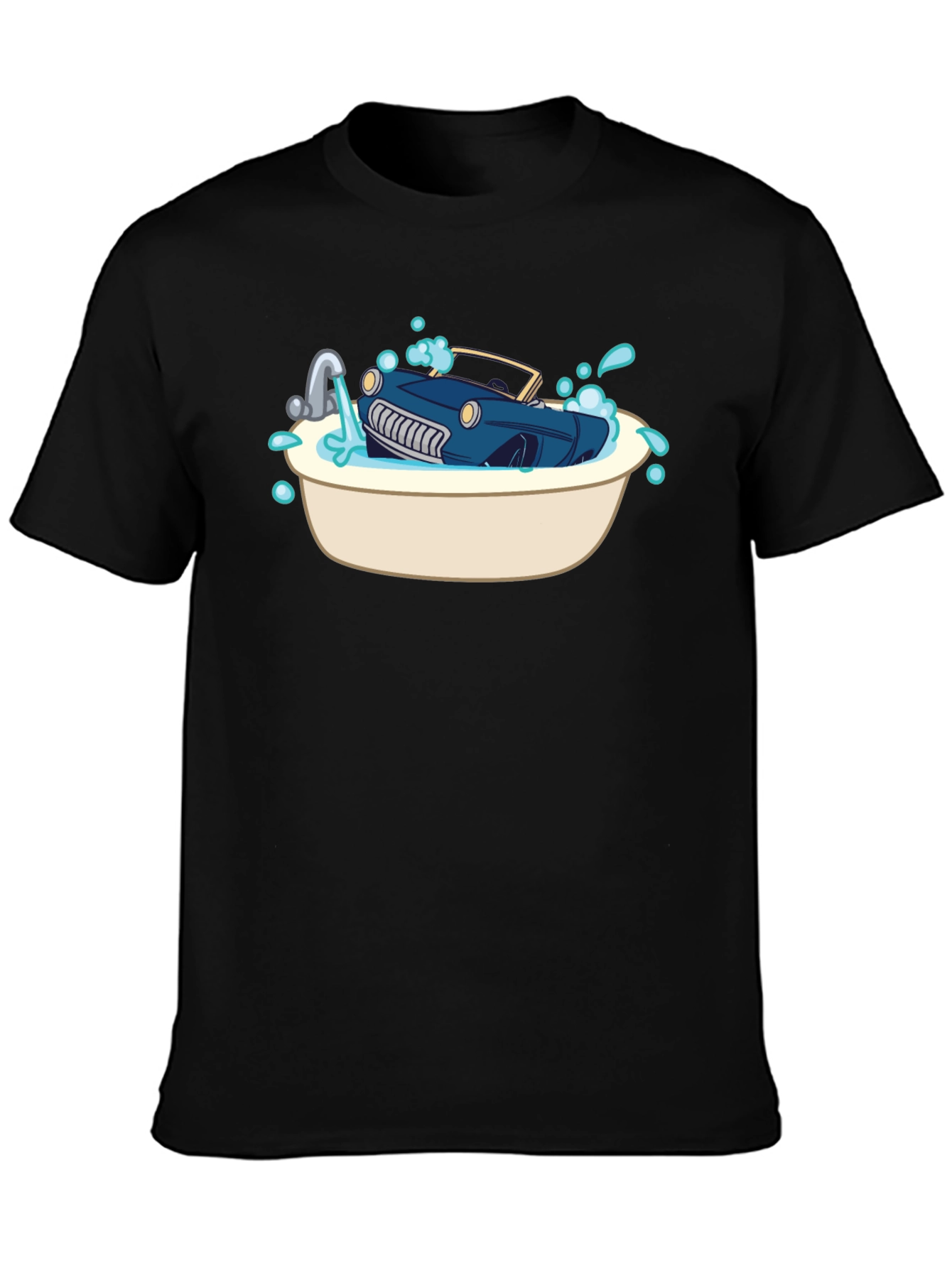 Car in Tub Novelty Graphic Tee