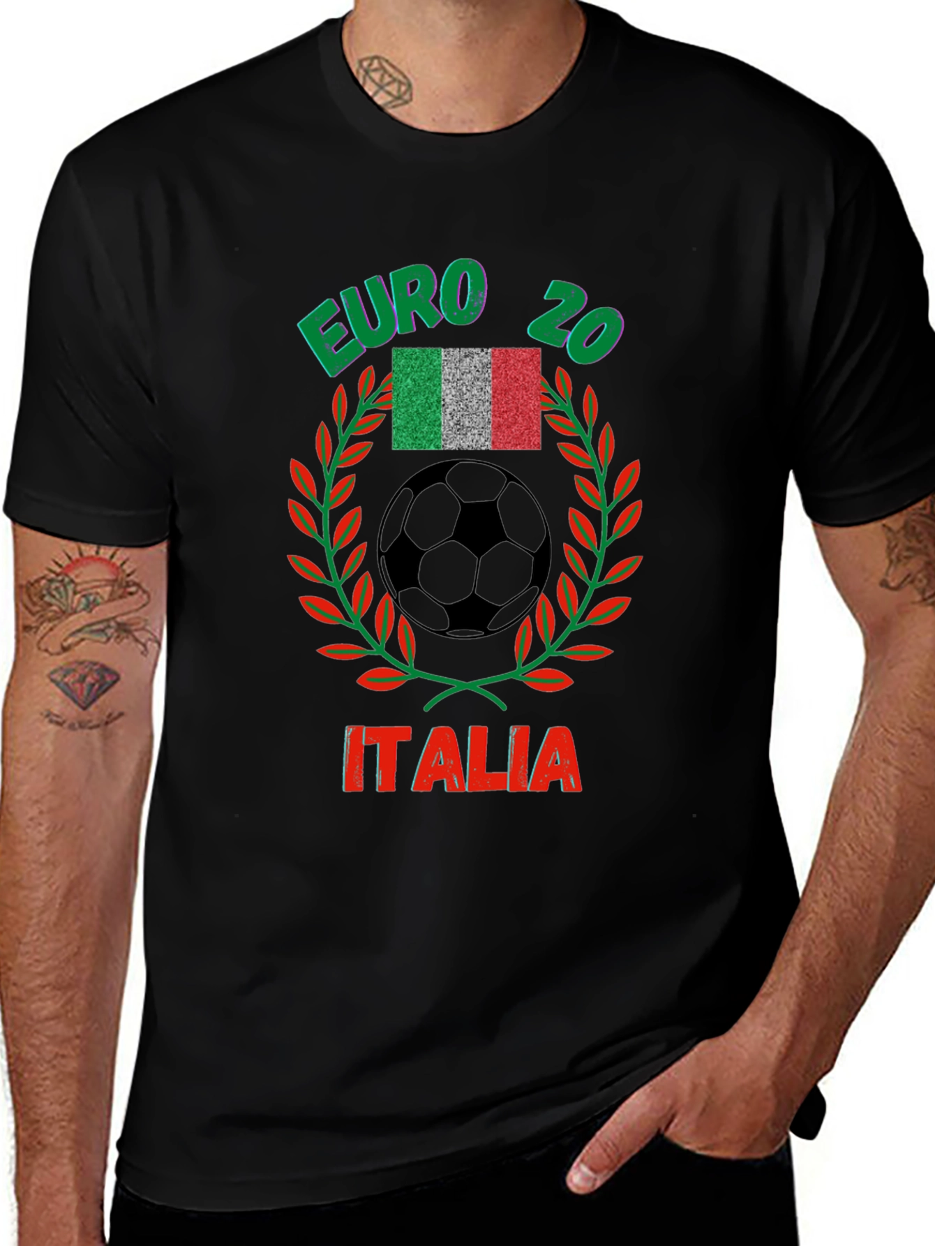 Euro 20 Italia Soccer T-Shirt