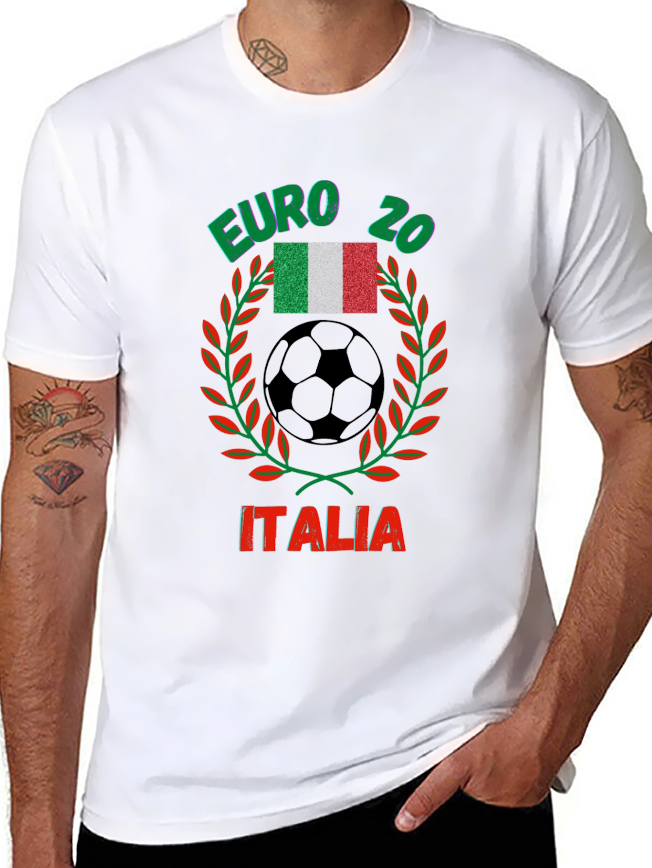 Euro 20 Italia Soccer T-Shirt