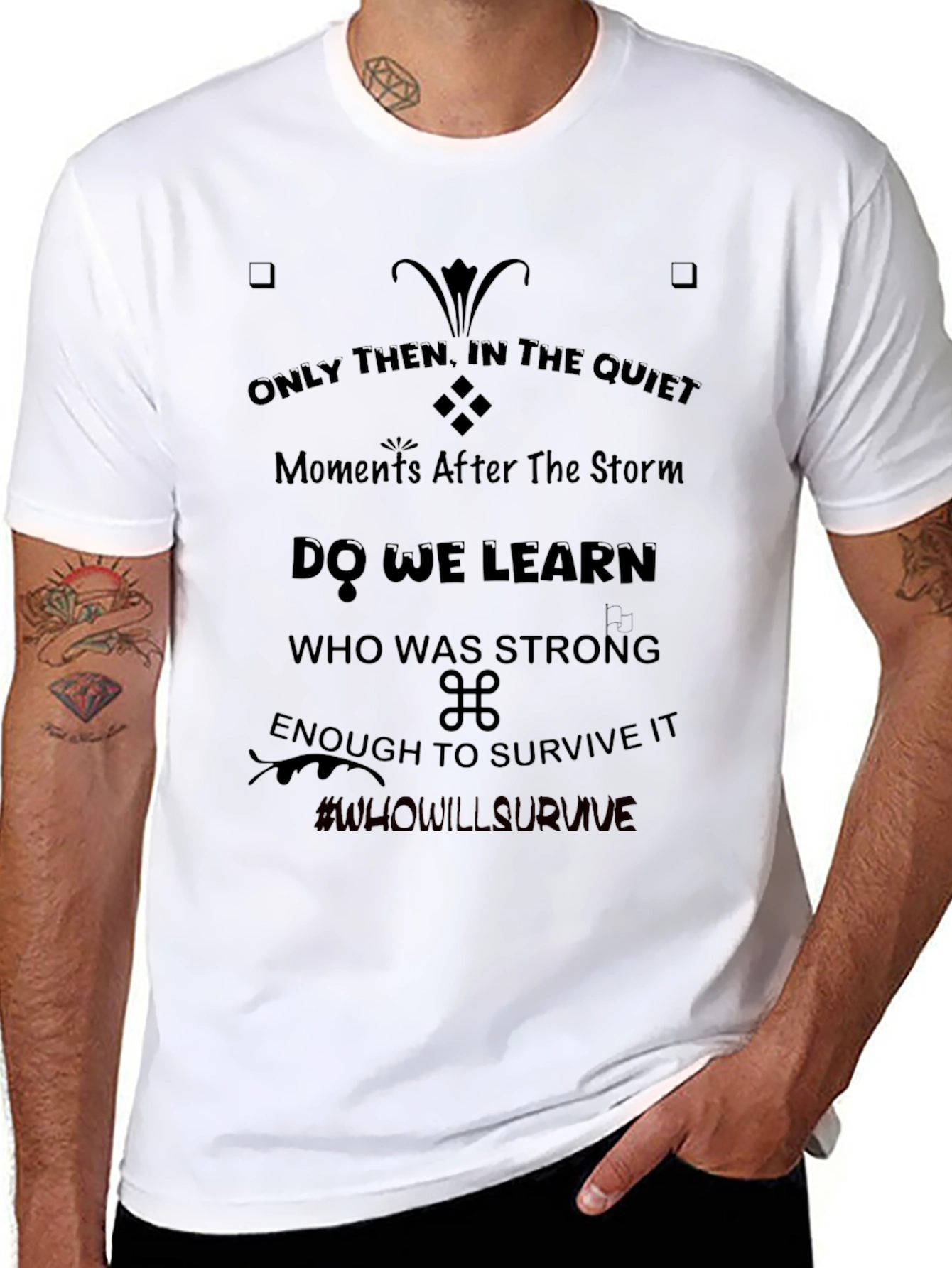 Motivational Graphic T-Shirt - Survive the Storm Tee