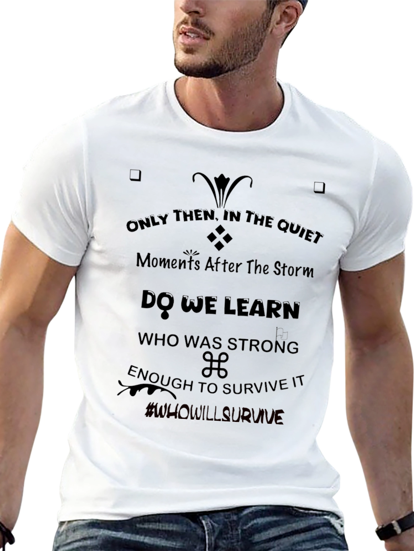 Motivational Graphic T-Shirt - Survive the Storm Tee