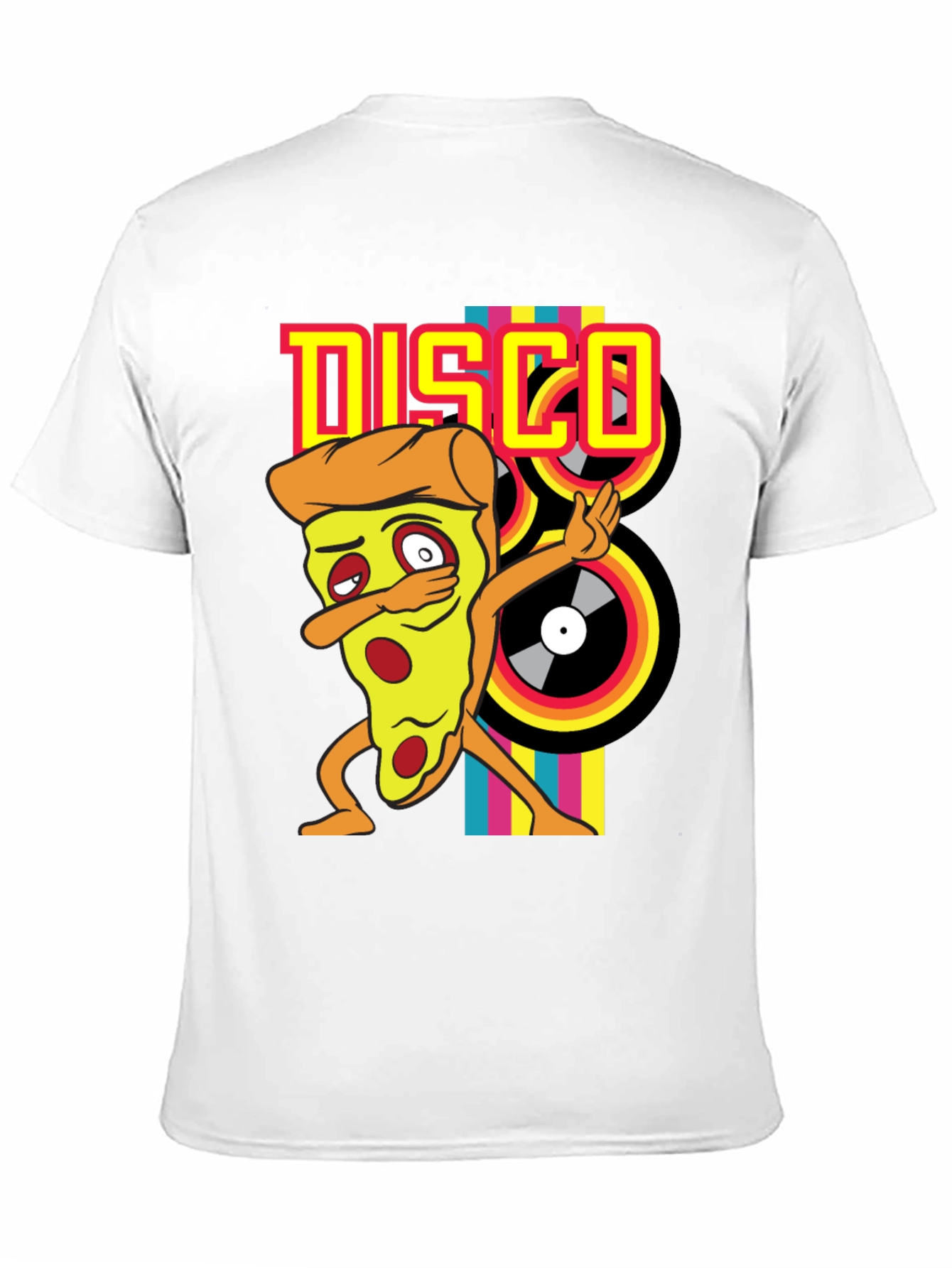 Disco Pizza T-Shirt - Unique Graphic Tee