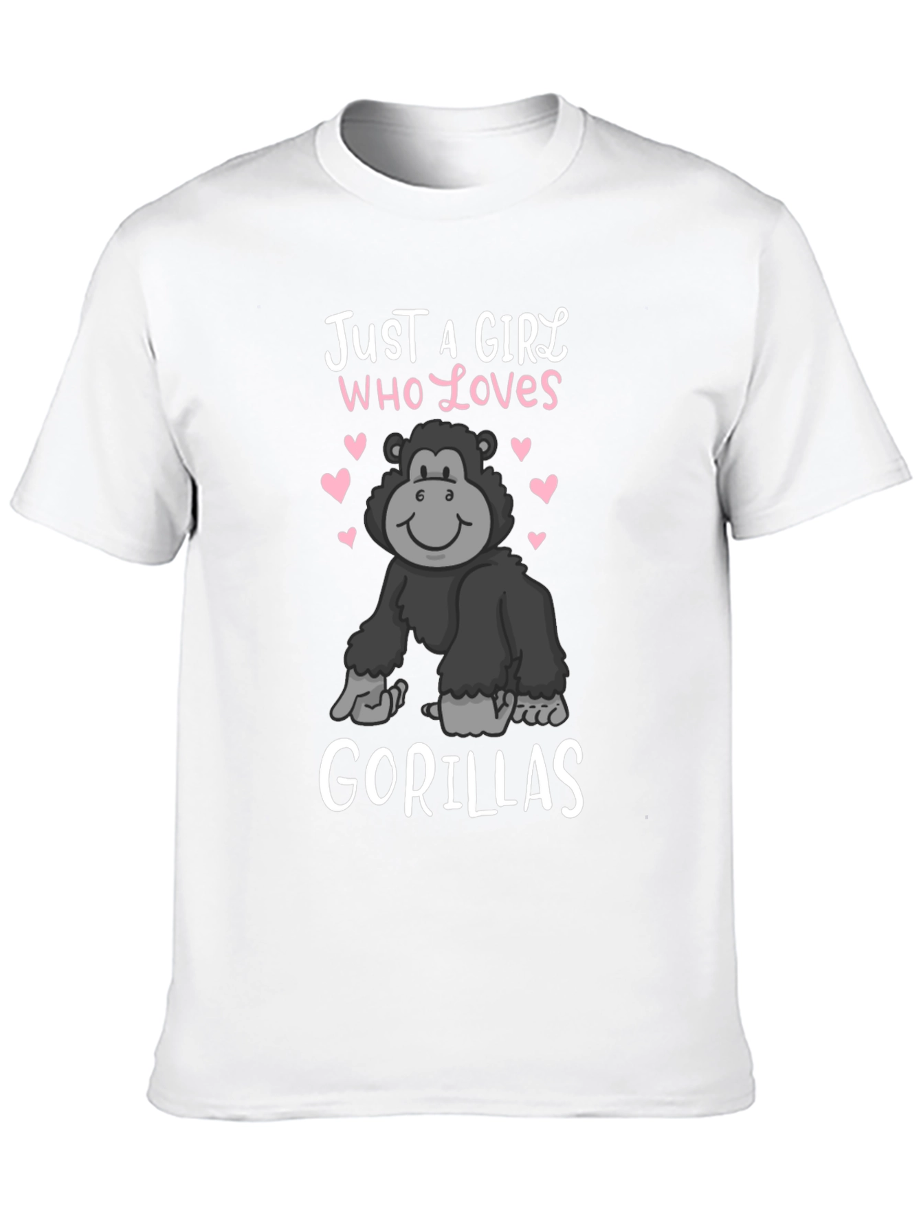 Girl Who Loves Gorillas T-Shirt