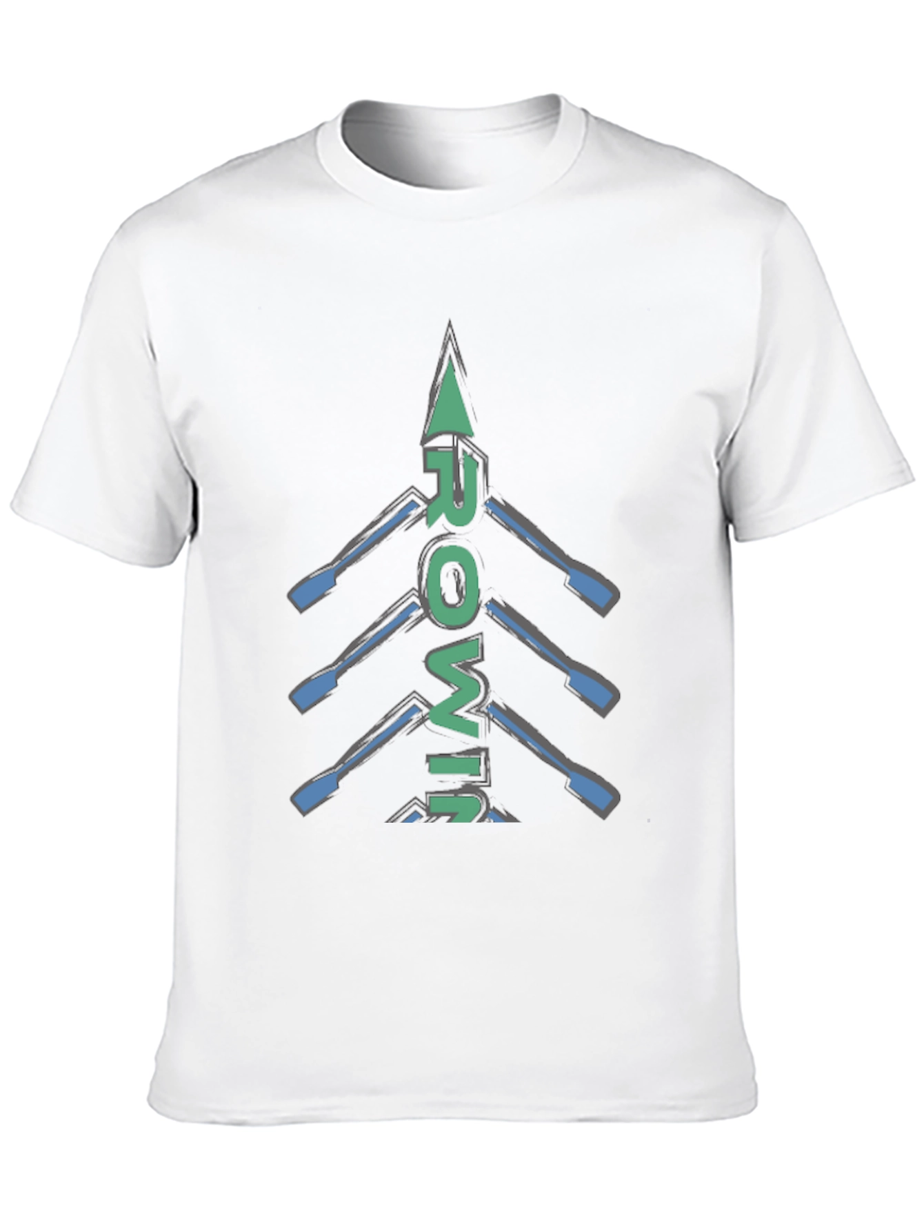 Rowing Oars Graphic T-Shirt | Sporty Casual Tee