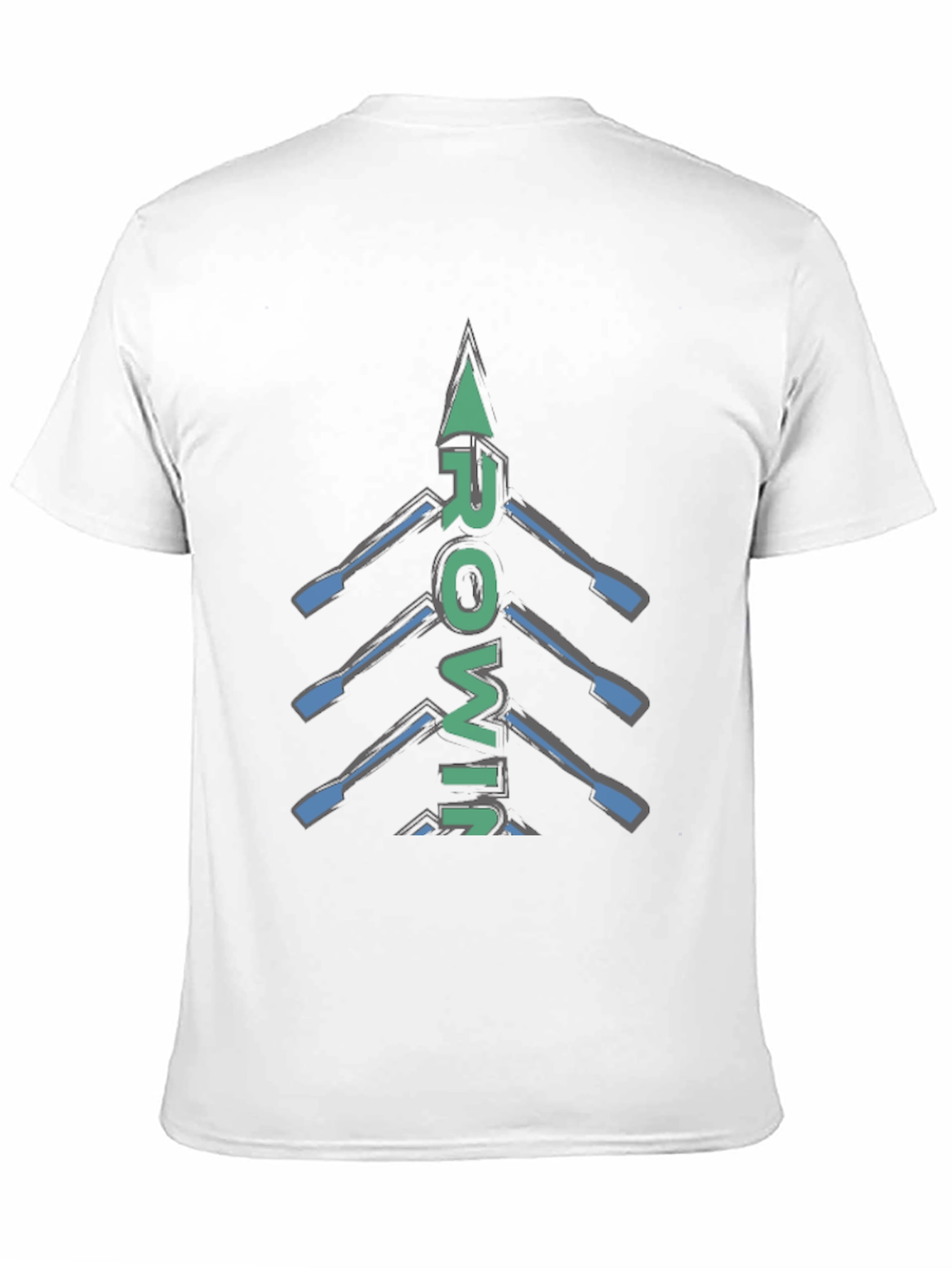 Rowing Oars Graphic T-Shirt | Sporty Casual Tee